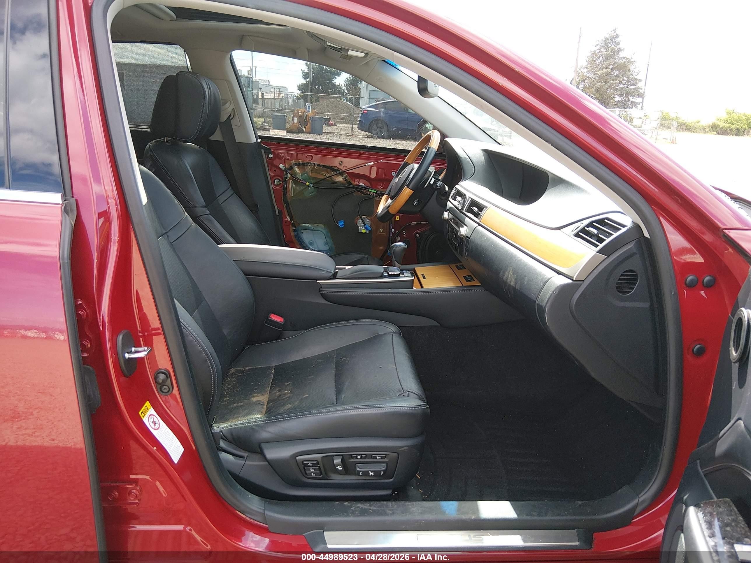 2013 Lexus Gs 450h   Red vin: JTHBS1BL1D5003089