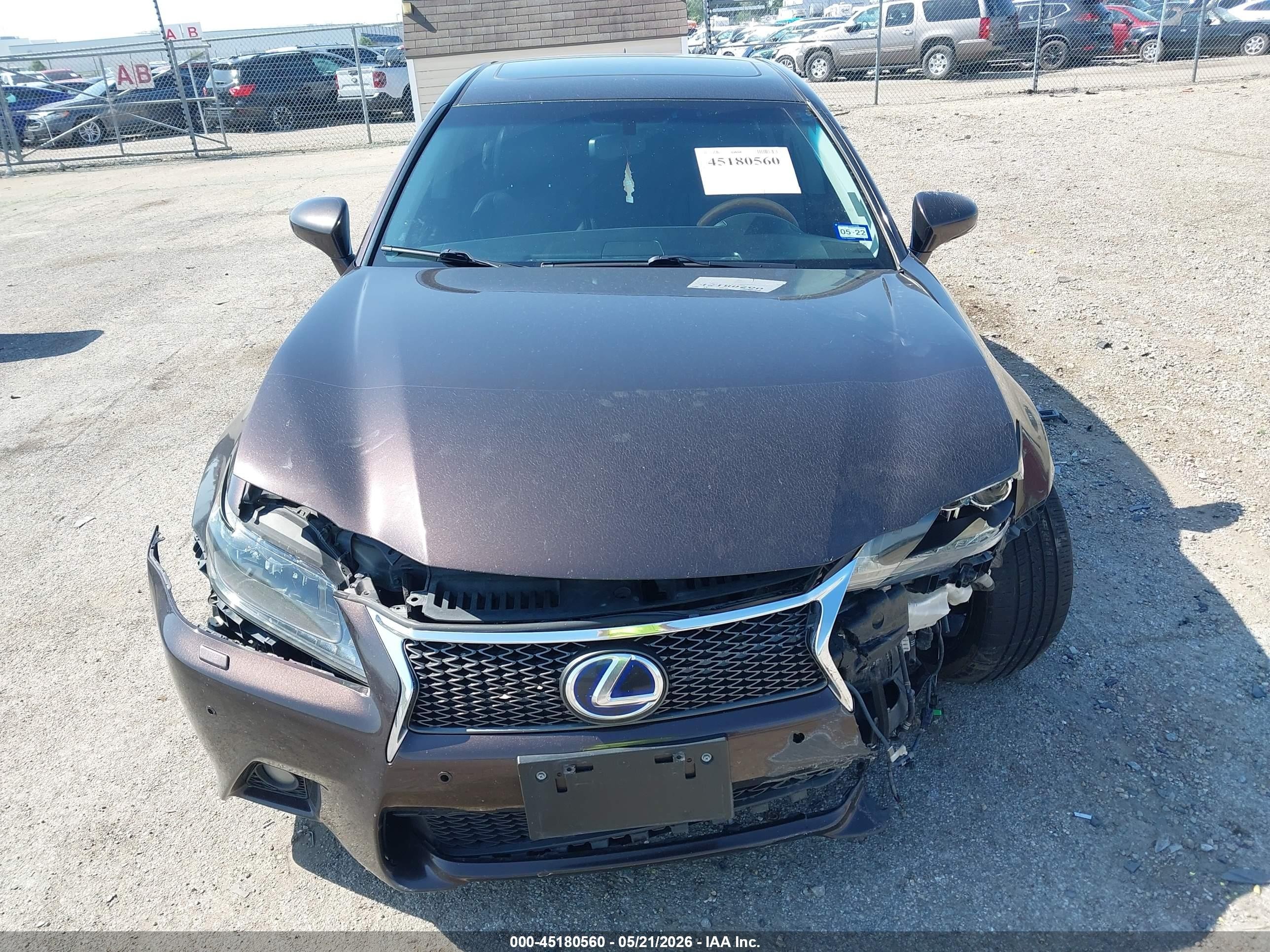 2013 Lexus Gs 450h   Brown vin: JTHBS1BL5D5001720