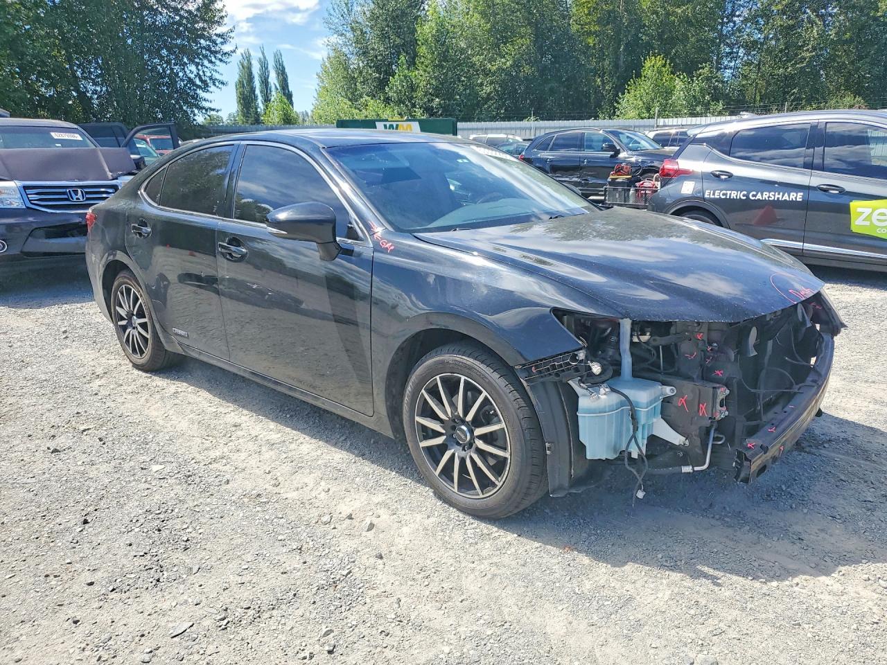 2013 Lexus Es 300h Black vin: JTHBW1GG0D2002596