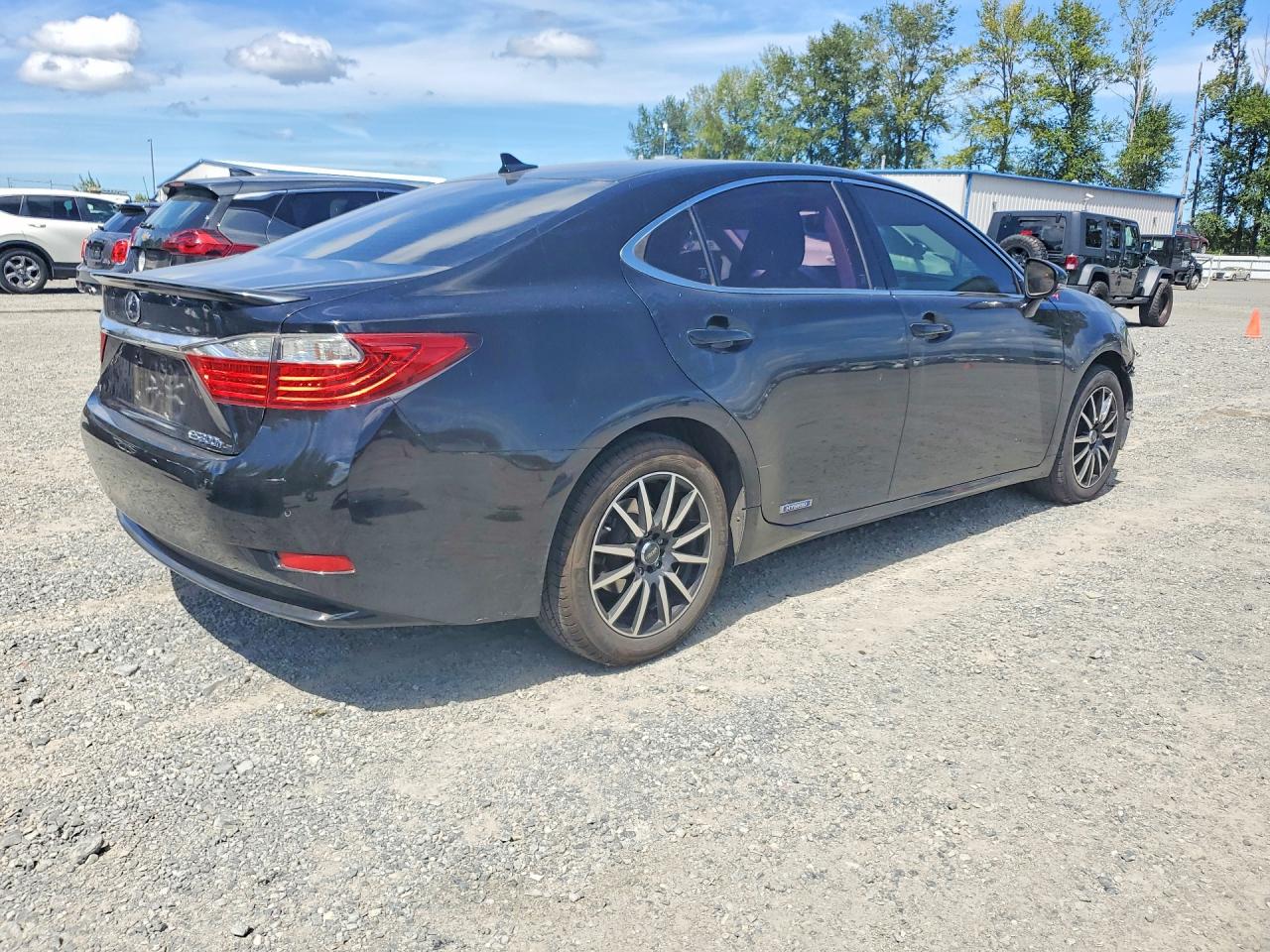 2013 Lexus Es 300h Black vin: JTHBW1GG0D2002596