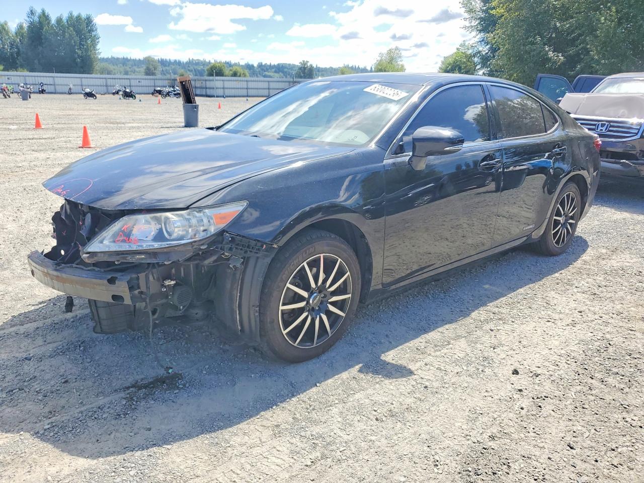 2013 Lexus Es 300h Black vin: JTHBW1GG0D2002596