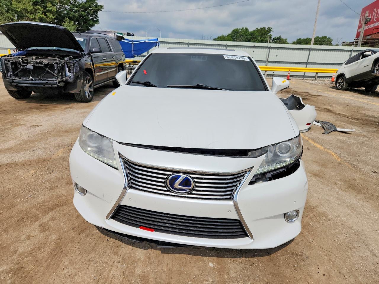 2013 Lexus Es 300h White vin: JTHBW1GG0D2011606