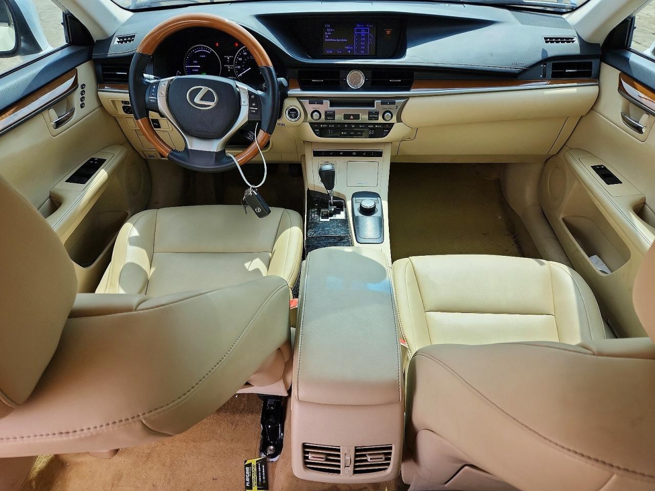 2013 Lexus Es 300h White vin: JTHBW1GG0D2011606