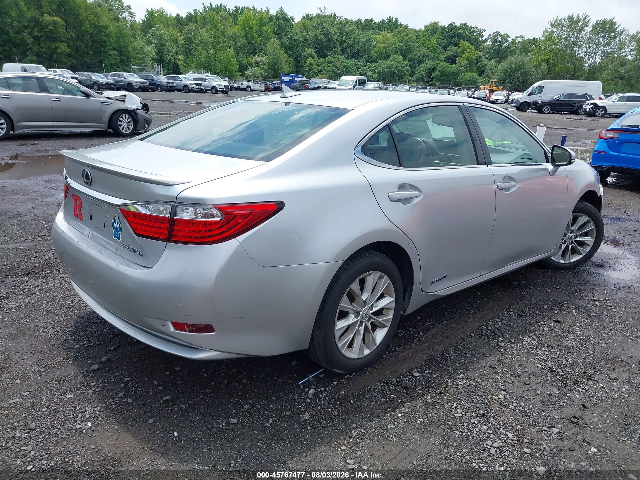 2013 Lexus Es 300h   Серебряный vin: JTHBW1GG0D2012500
