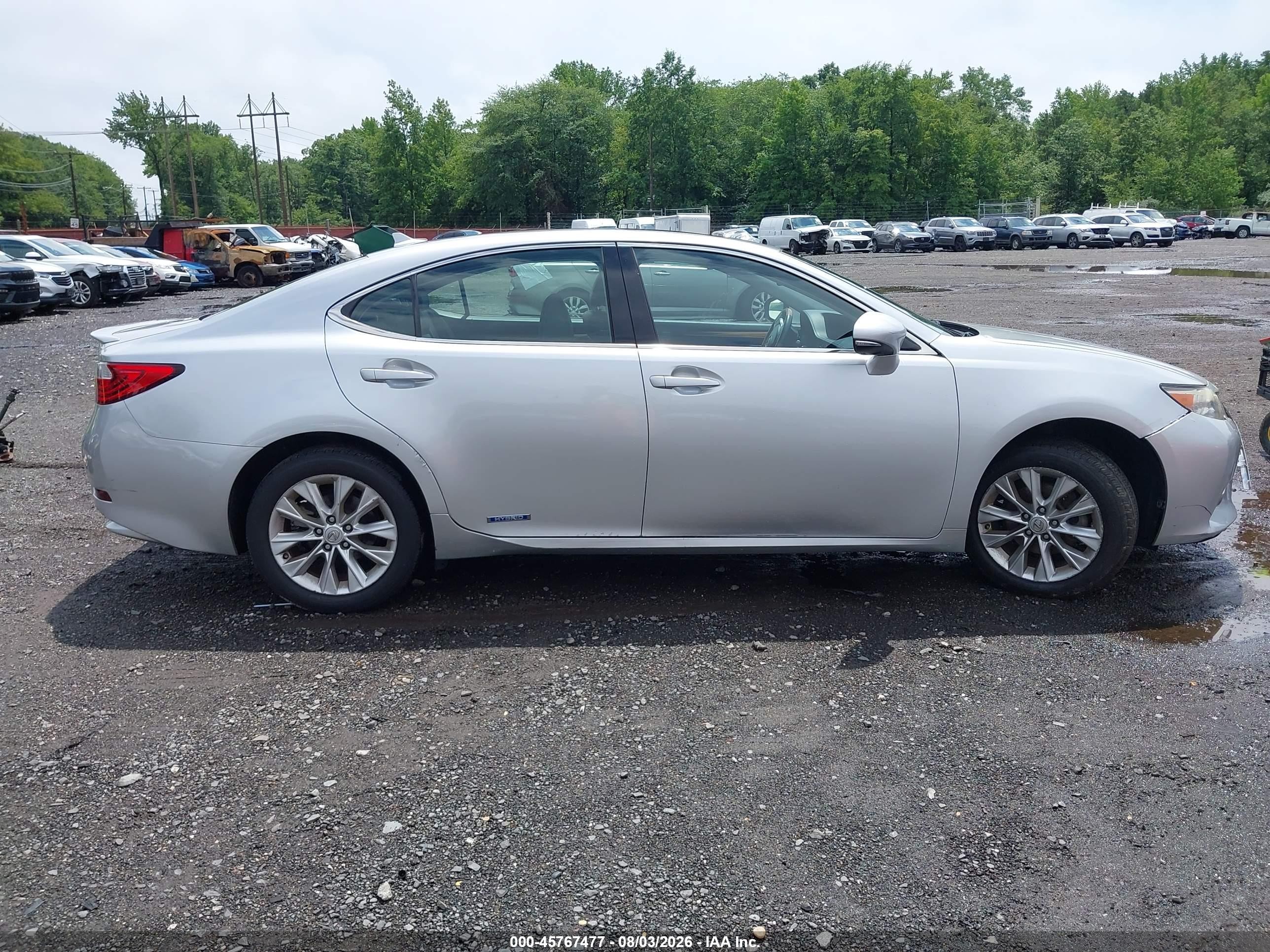 2013 Lexus Es 300h   Серебряный vin: JTHBW1GG0D2012500