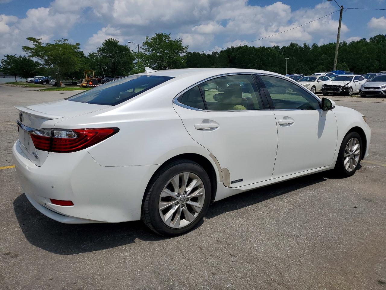 2013 Lexus Es 300h White vin: JTHBW1GG0D2019852