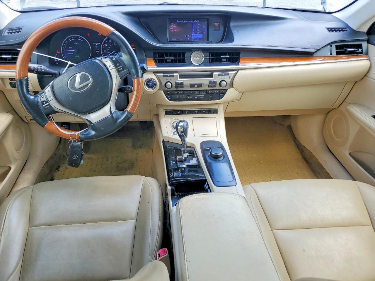 2013 Lexus Es 300h White vin: JTHBW1GG0D2019852