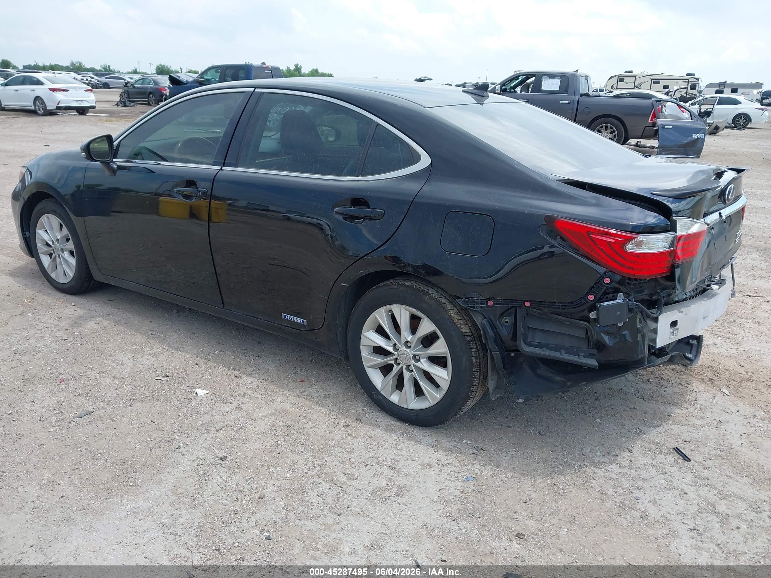 2013 Lexus Es 300h   Black vin: JTHBW1GG0D2028096