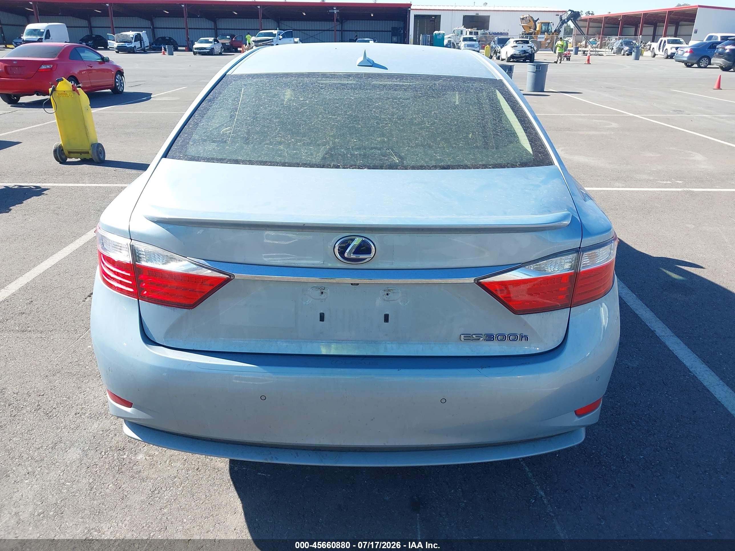 2013 Lexus Es 300h   Light Blue vin: JTHBW1GG0D2031760