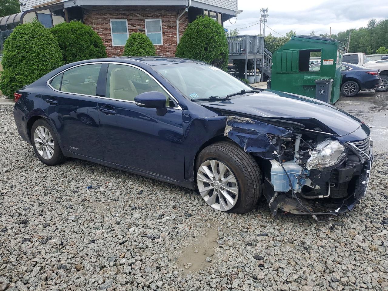 2013 Lexus Es 300h Blue vin: JTHBW1GG0D2033363