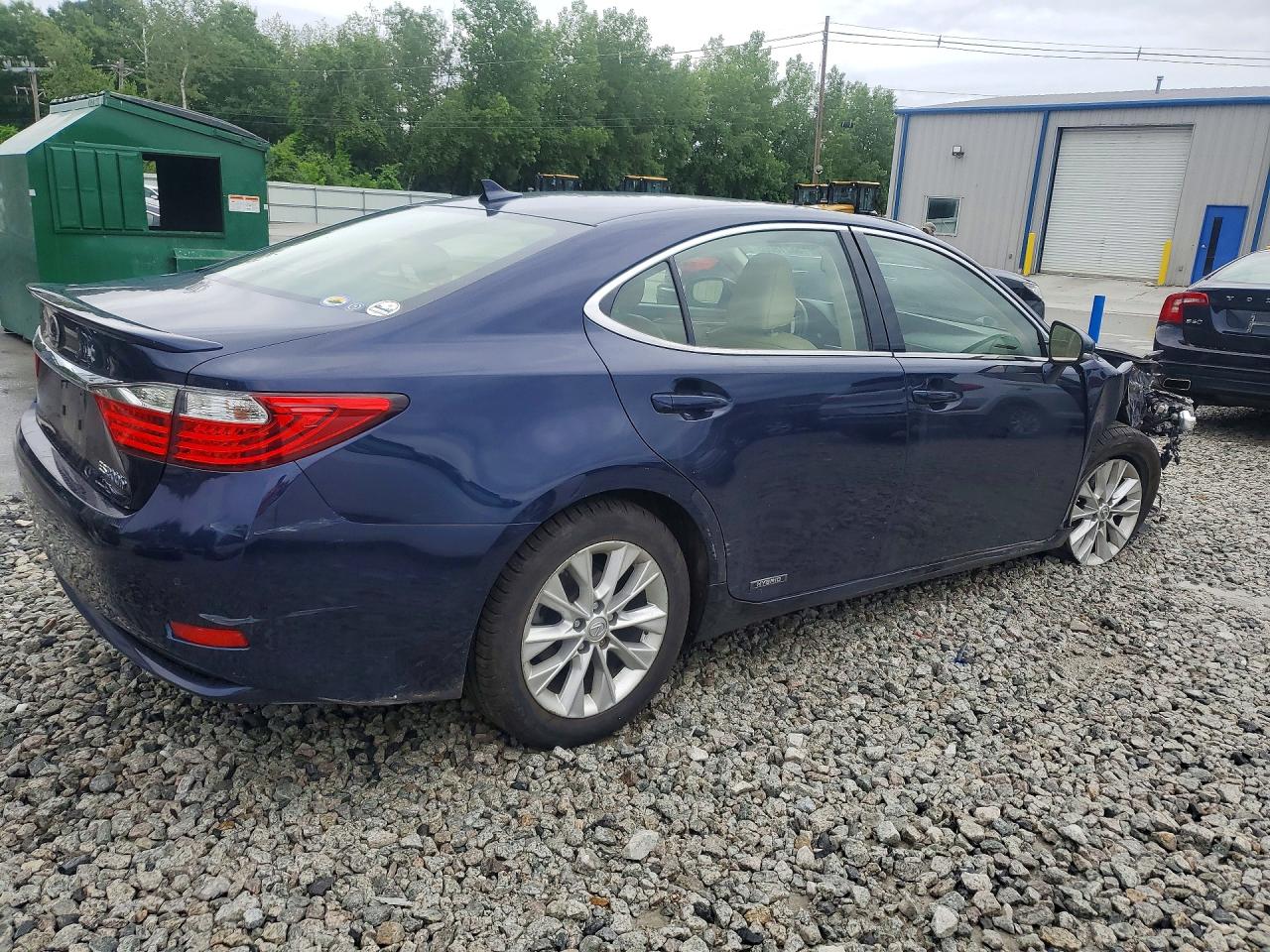 2013 Lexus Es 300h Blue vin: JTHBW1GG0D2033363