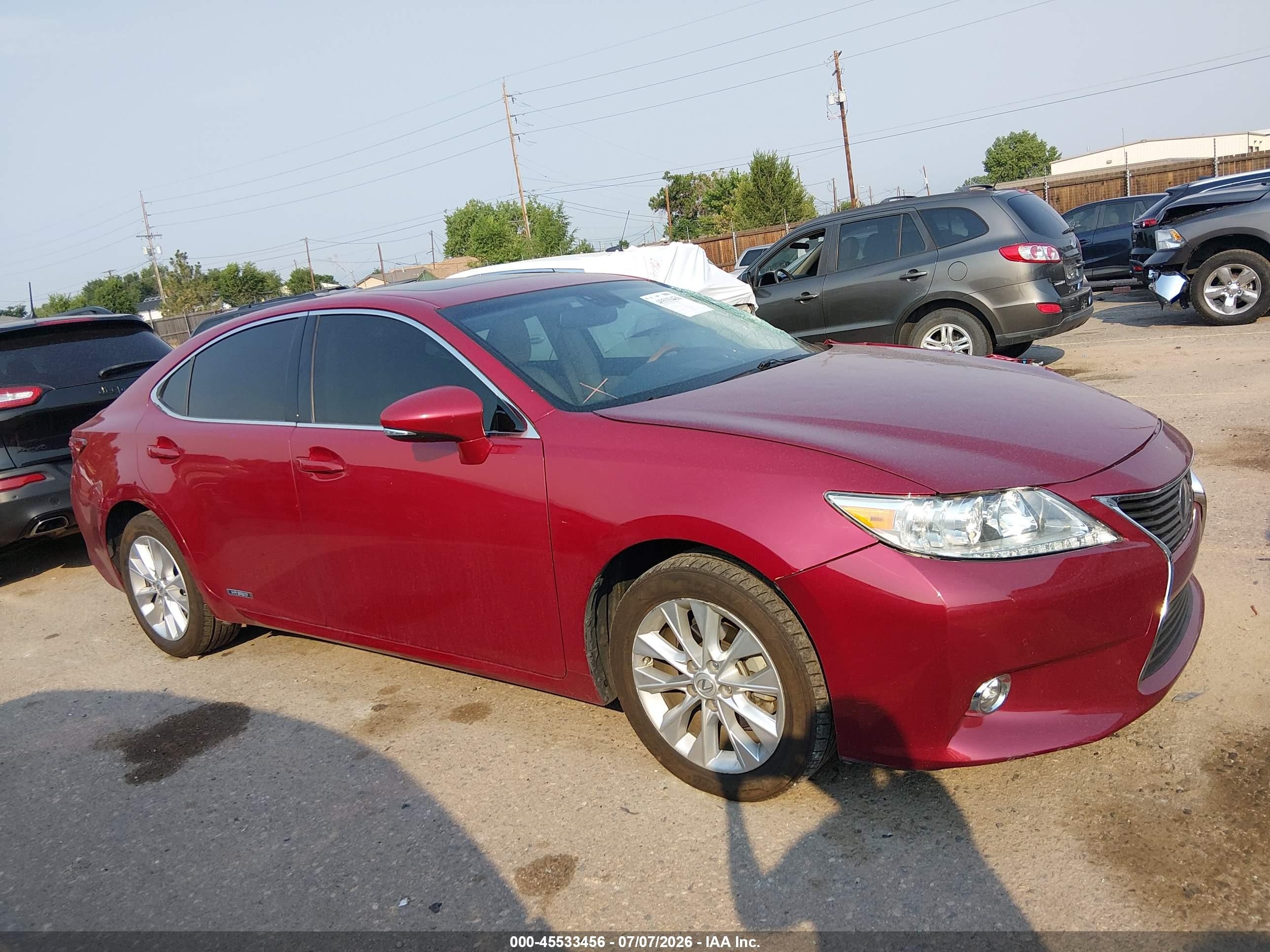 2014 Lexus Es 300h   Red vin: JTHBW1GG0E2057213