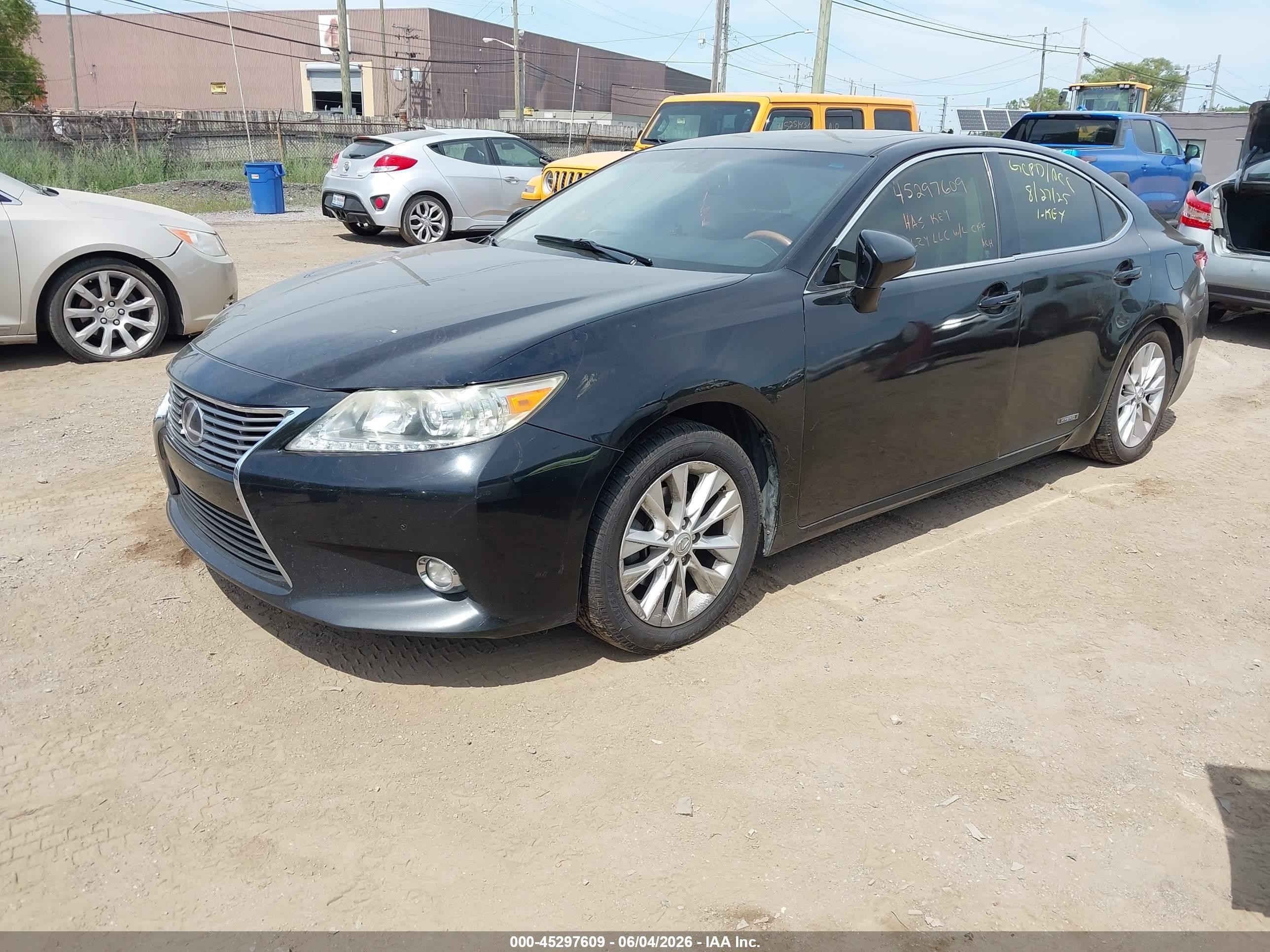 2014 Lexus Es 300h   Black vin: JTHBW1GG0E2057809