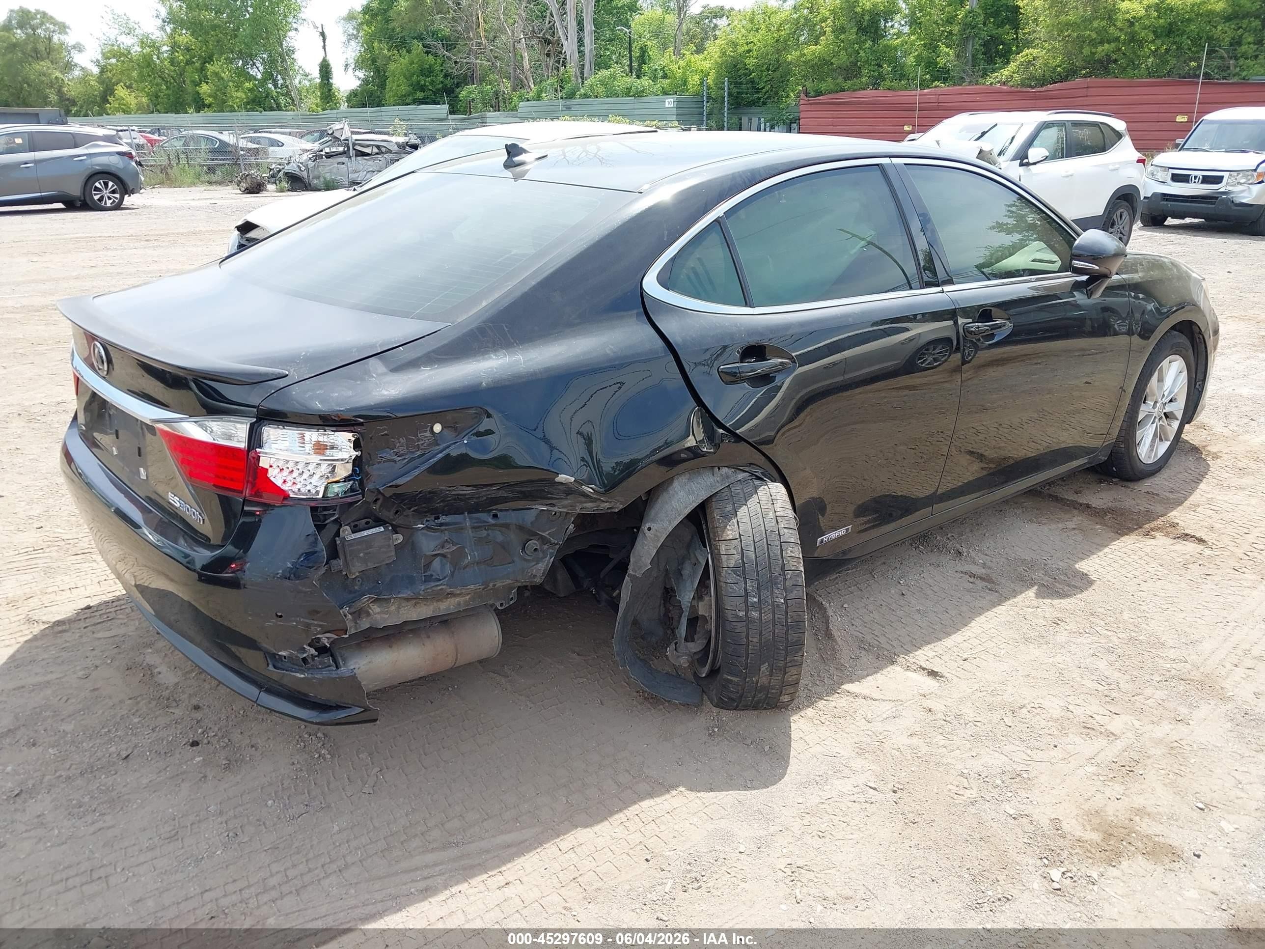 2014 Lexus Es 300h   Black vin: JTHBW1GG0E2057809