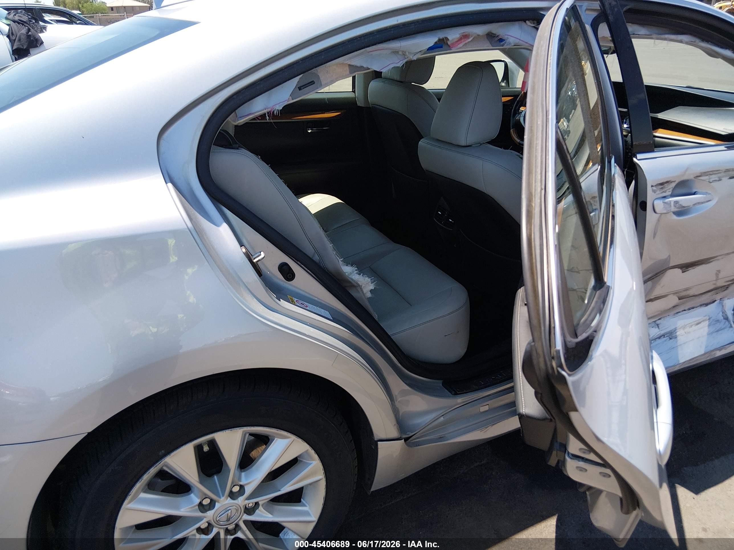 2015 Lexus Es 300h   Silver vin: JTHBW1GG0F2092206