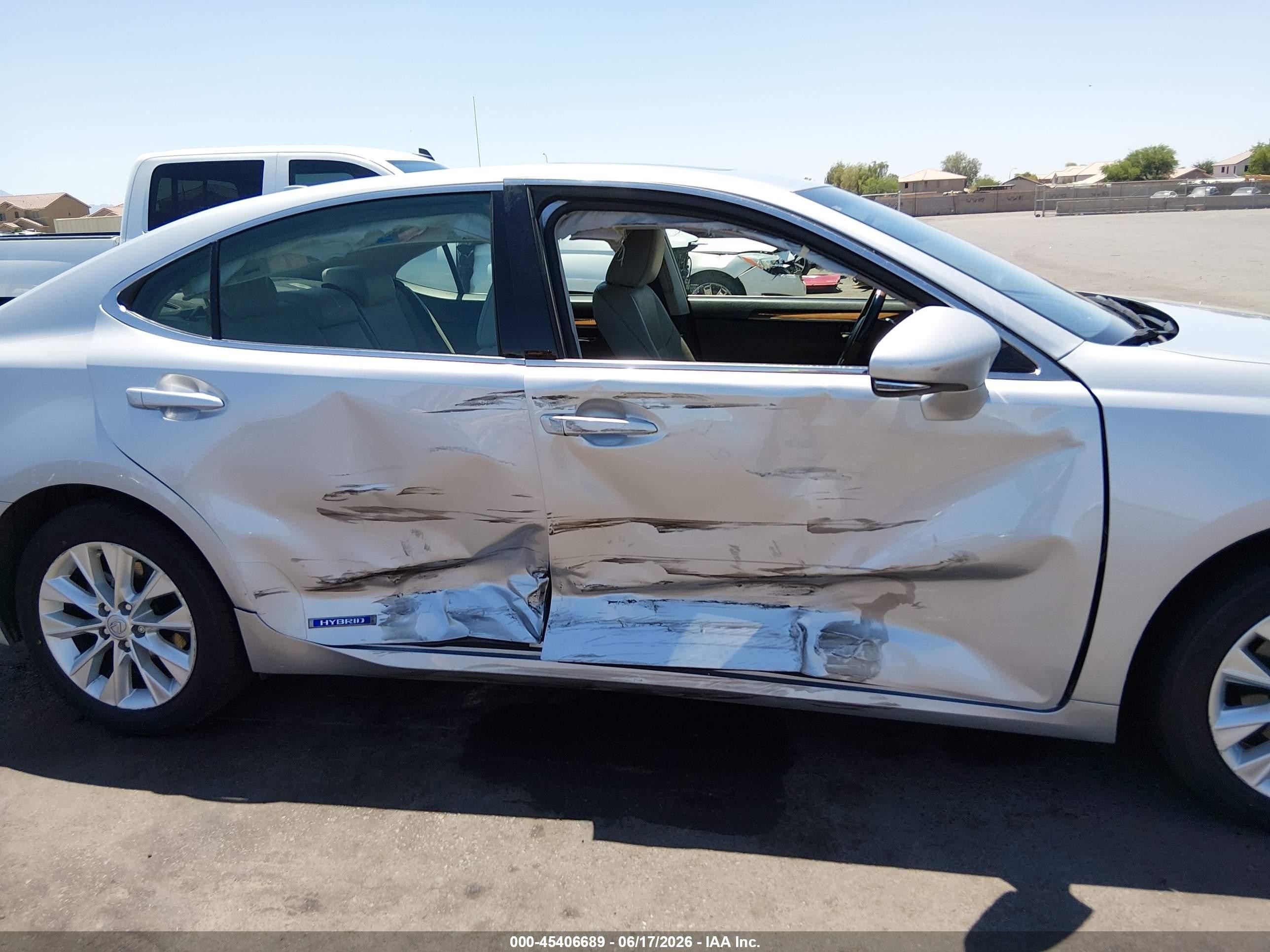 2015 Lexus Es 300h   Silver vin: JTHBW1GG0F2092206