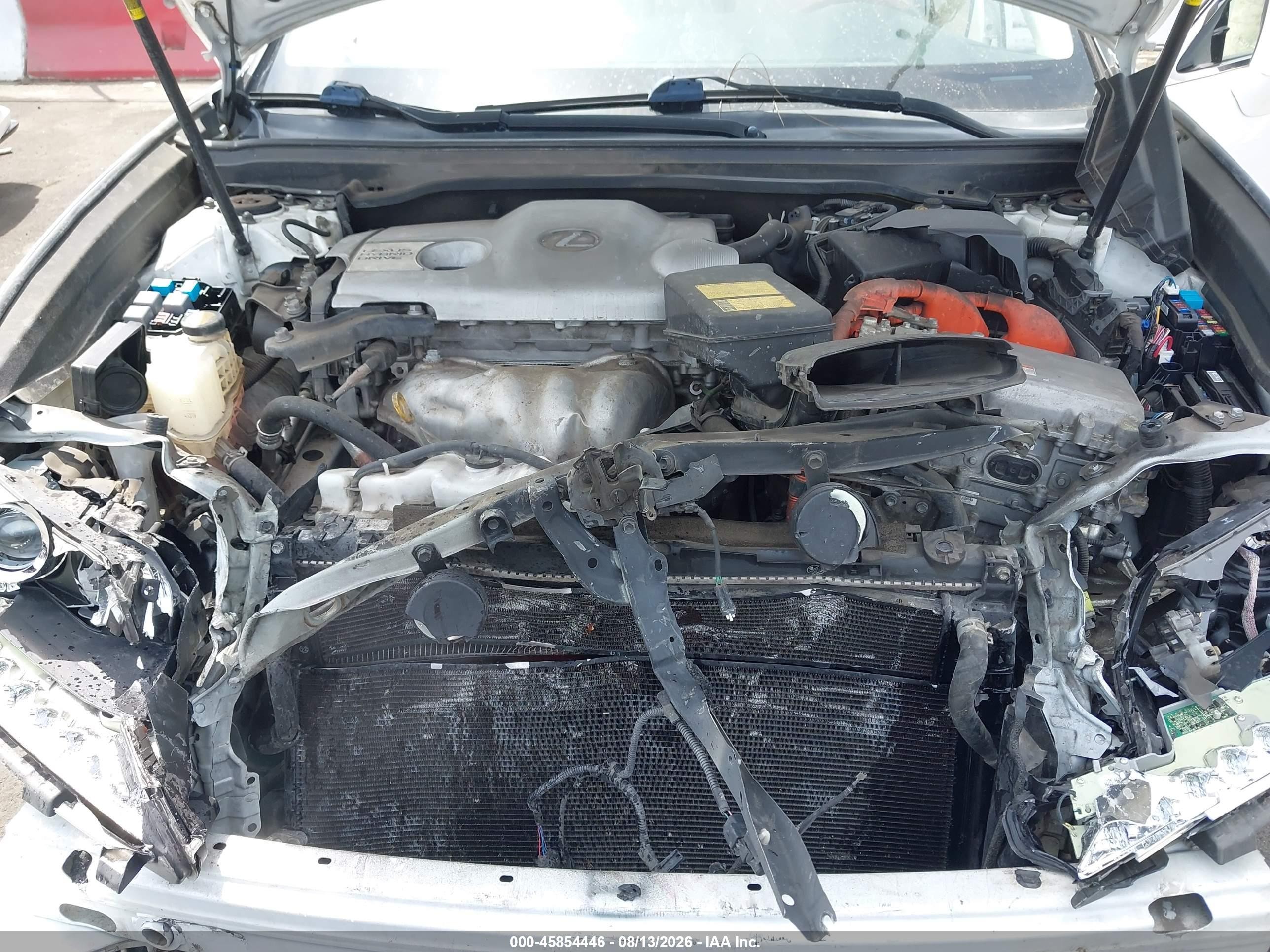 2013 Lexus Es 300h White vin: JTHBW1GG1D2021819