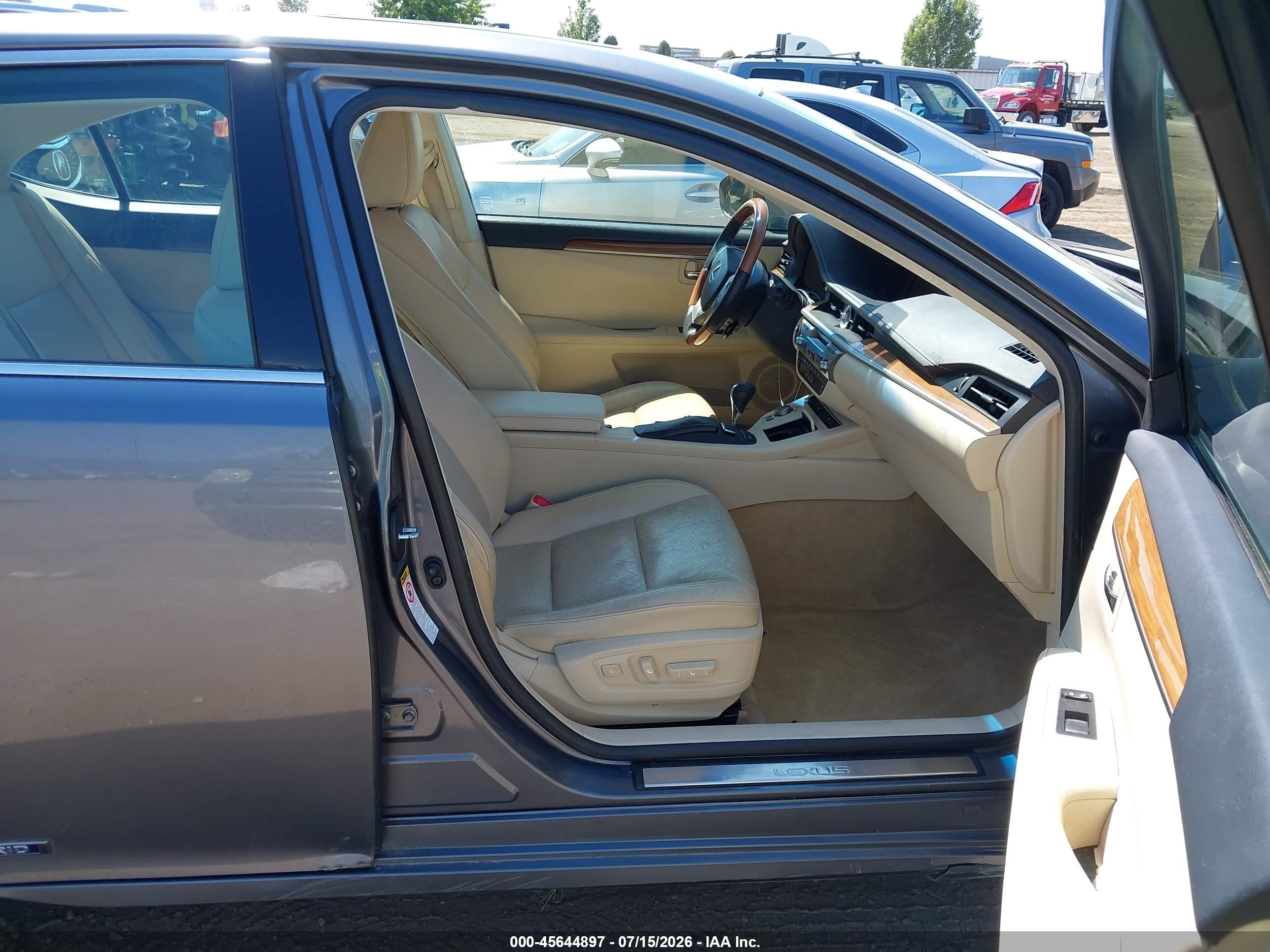 2013 Lexus Es 300h   Gray vin: JTHBW1GG1D2028351