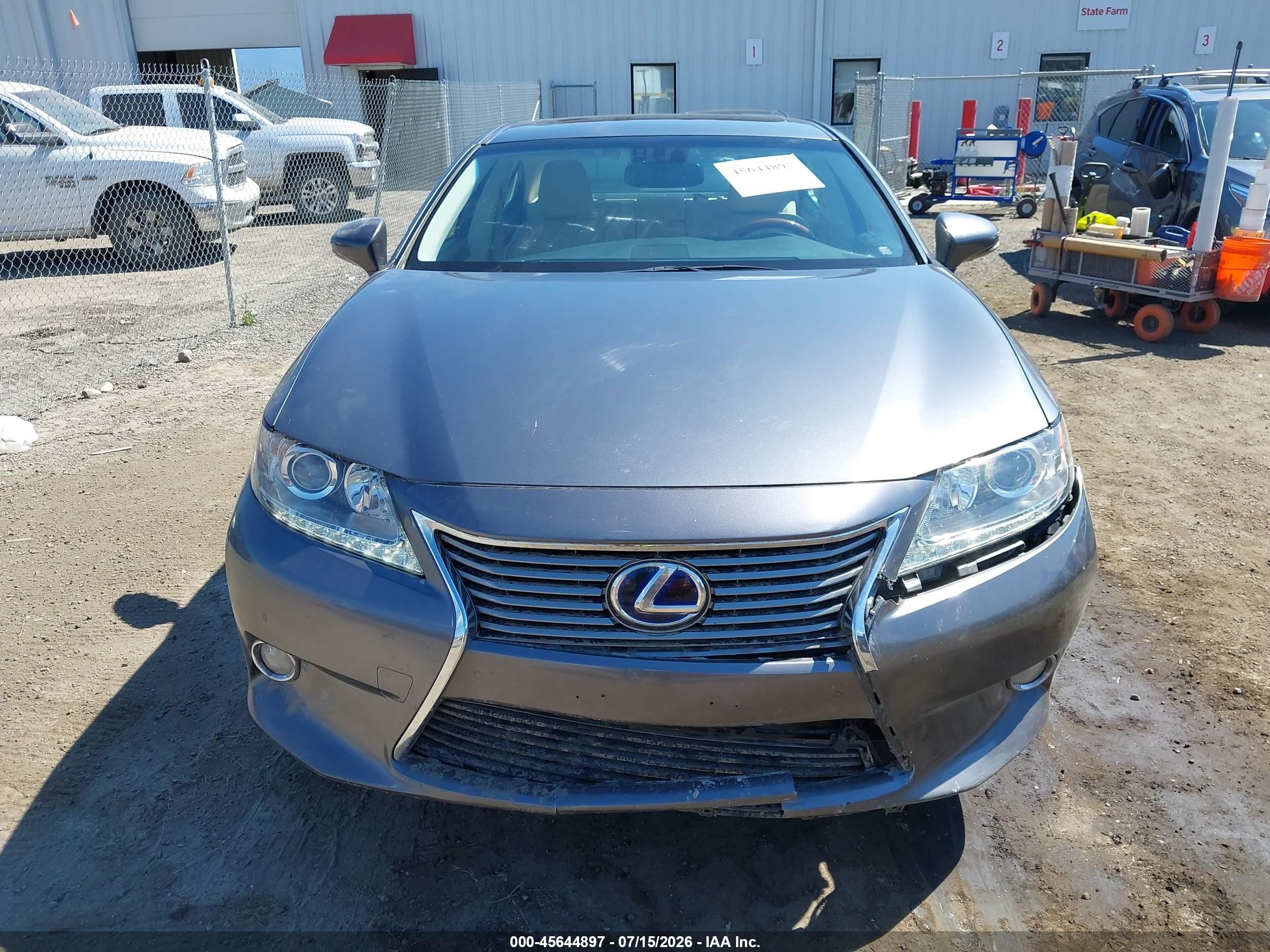 2013 Lexus Es 300h   Gray vin: JTHBW1GG1D2028351