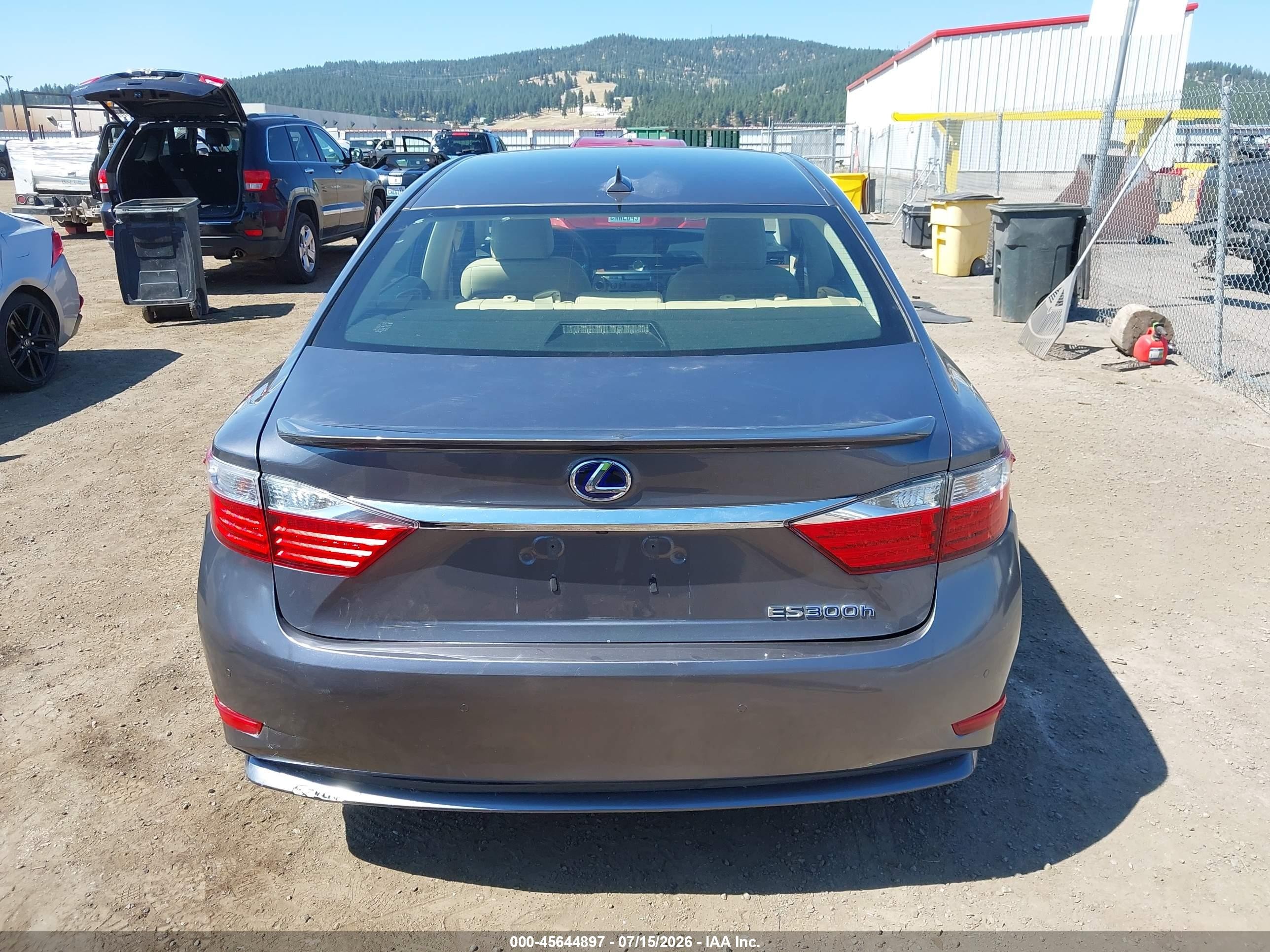 2013 Lexus Es 300h   Gray vin: JTHBW1GG1D2028351
