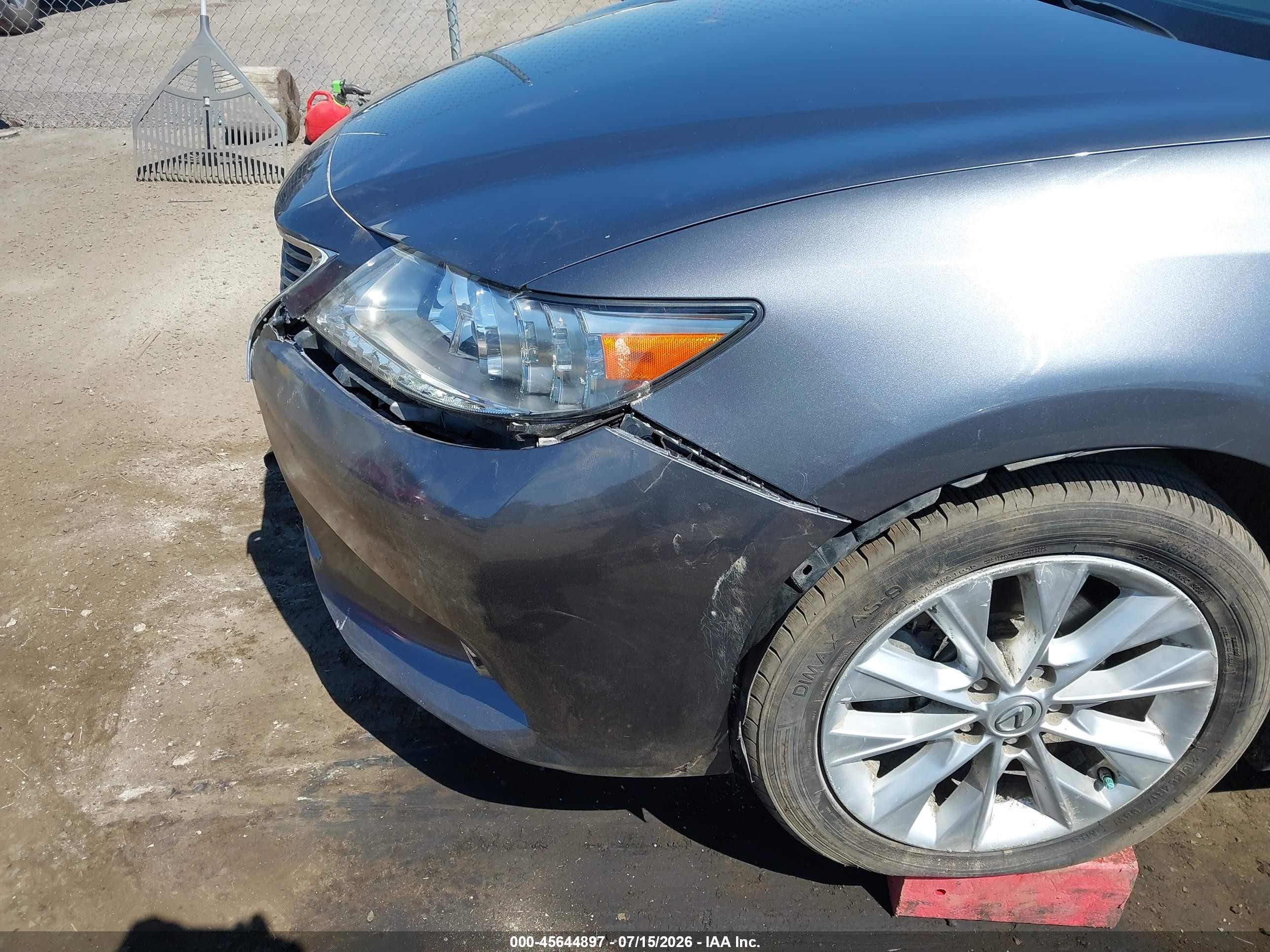 2013 Lexus Es 300h   Gray vin: JTHBW1GG1D2028351