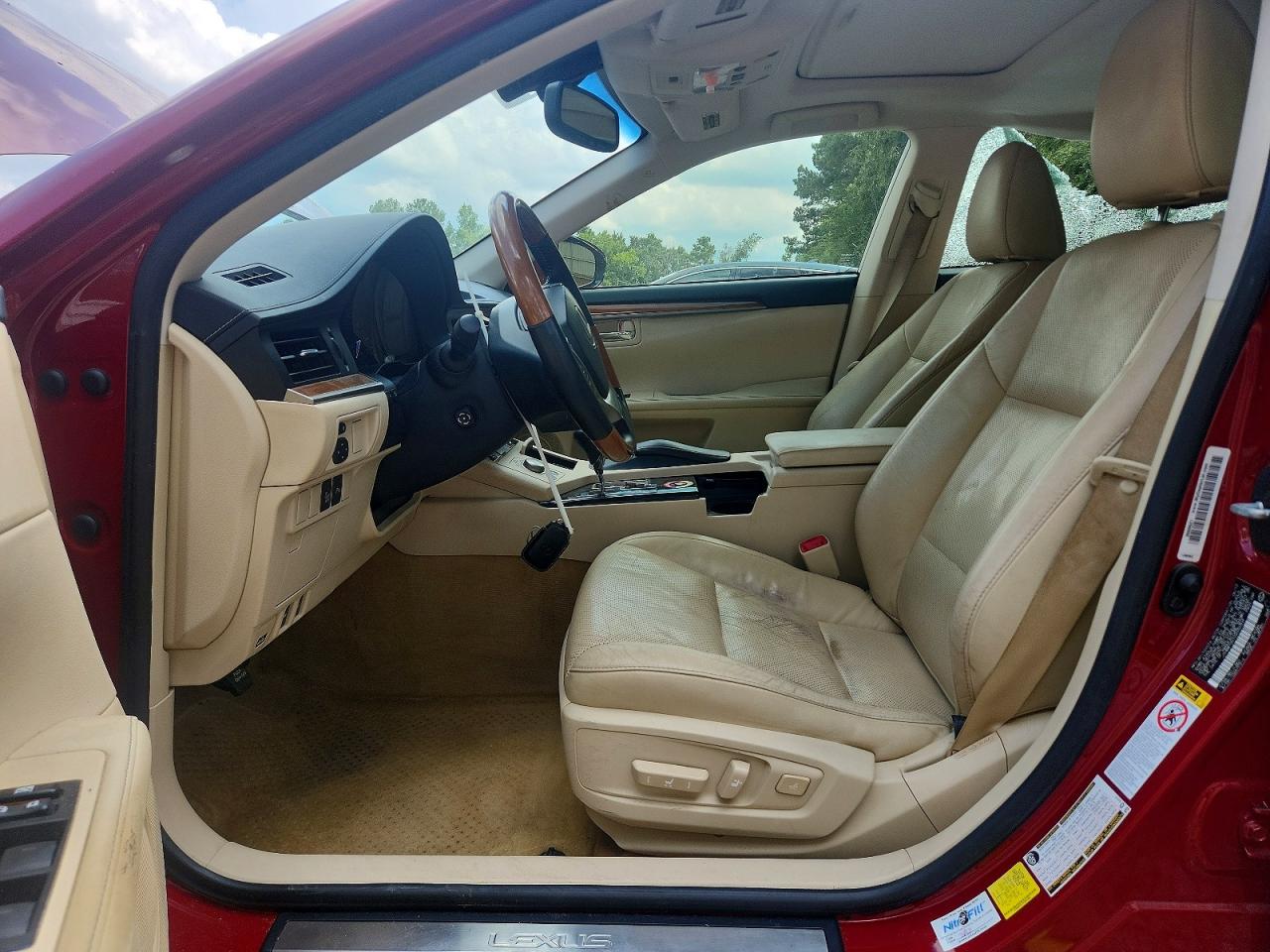 2013 Lexus Es 300h Burgundy vin: JTHBW1GG1D2032304