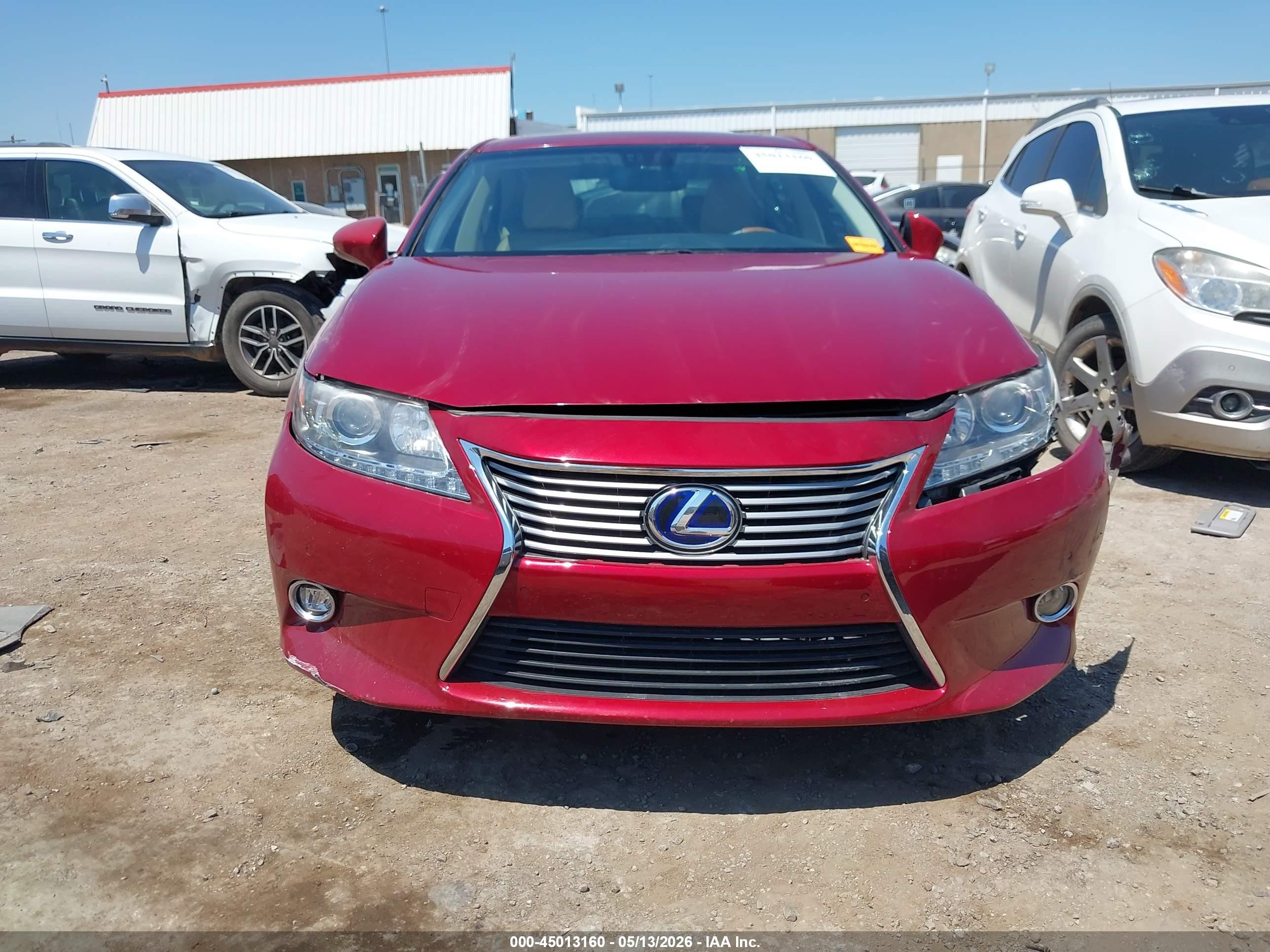 2013 Lexus Es 300h   Red vin: JTHBW1GG1D2037051