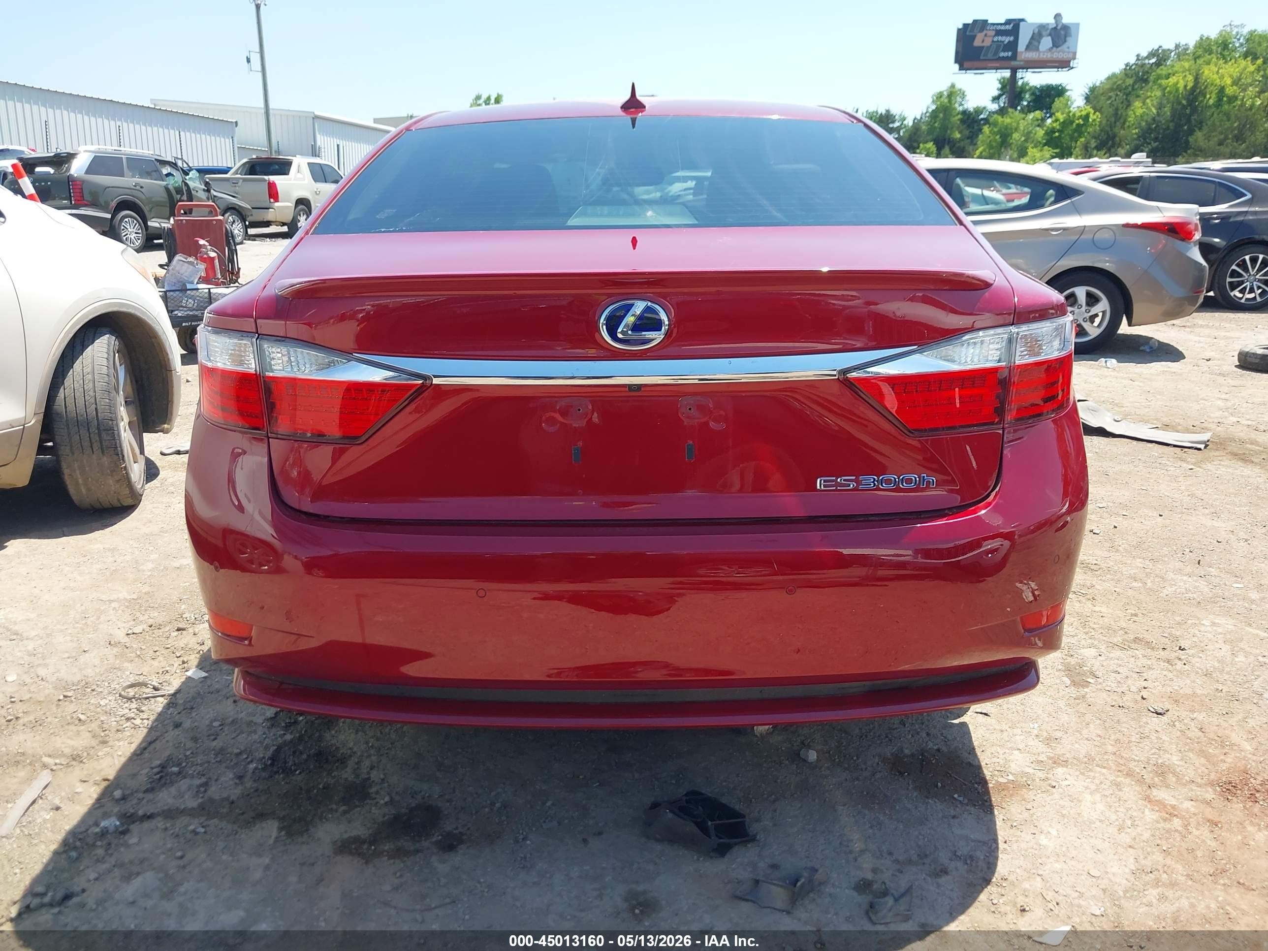 2013 Lexus Es 300h   Red vin: JTHBW1GG1D2037051