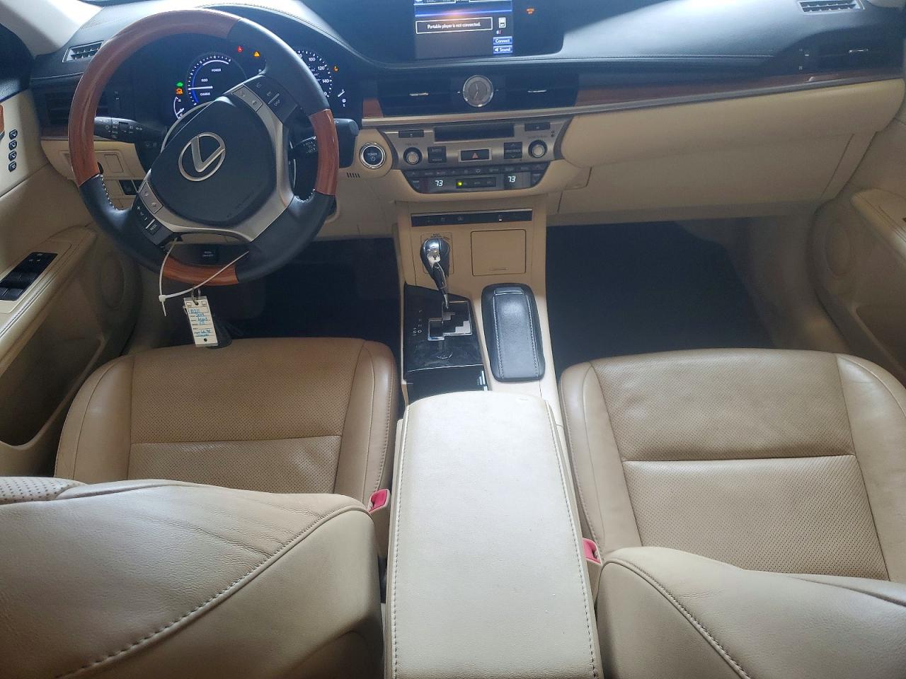 2014 Lexus Es 300h White vin: JTHBW1GG1E2045474