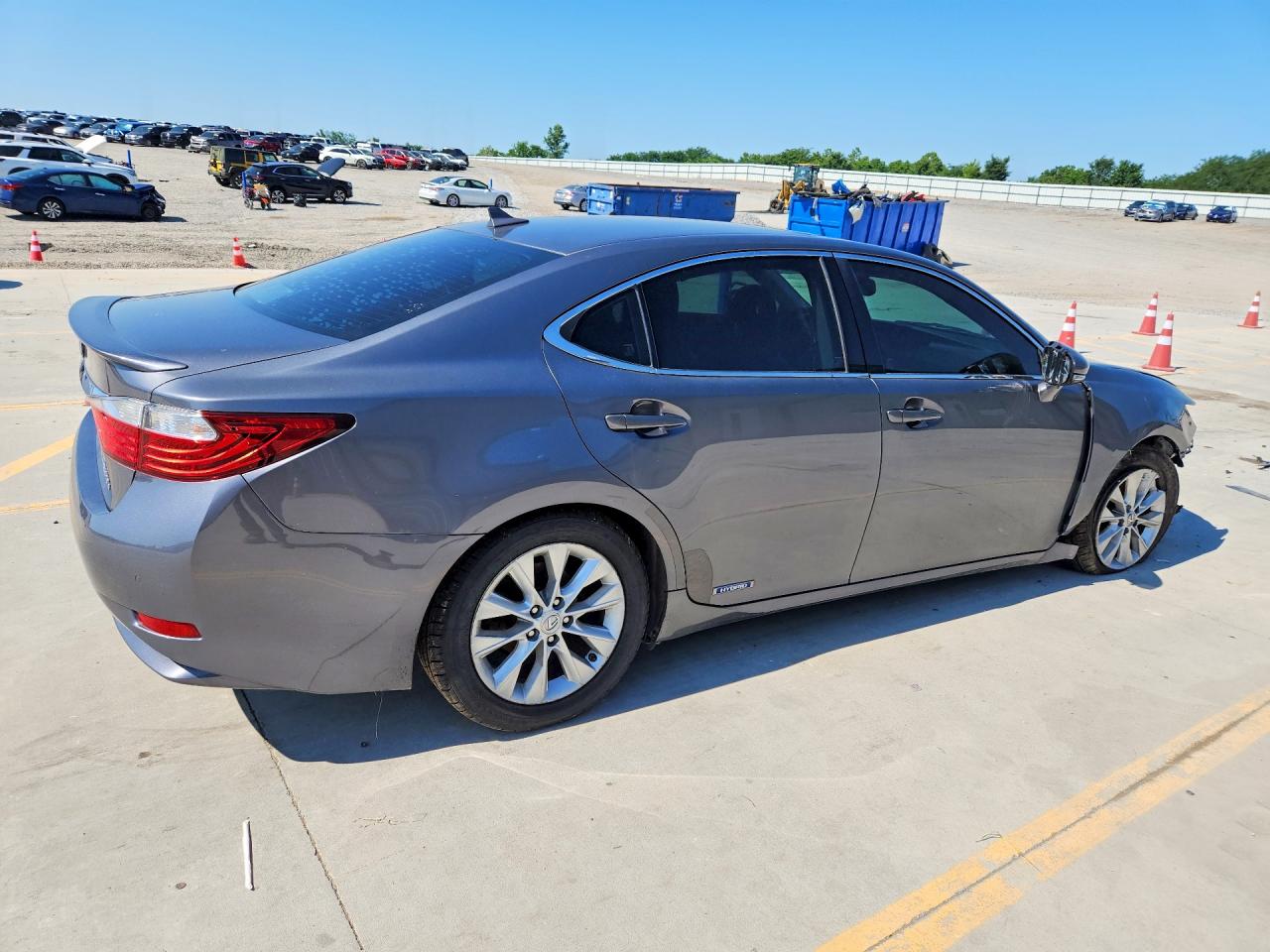 2014 Lexus Es 300h Charcoal vin: JTHBW1GG1E2051422