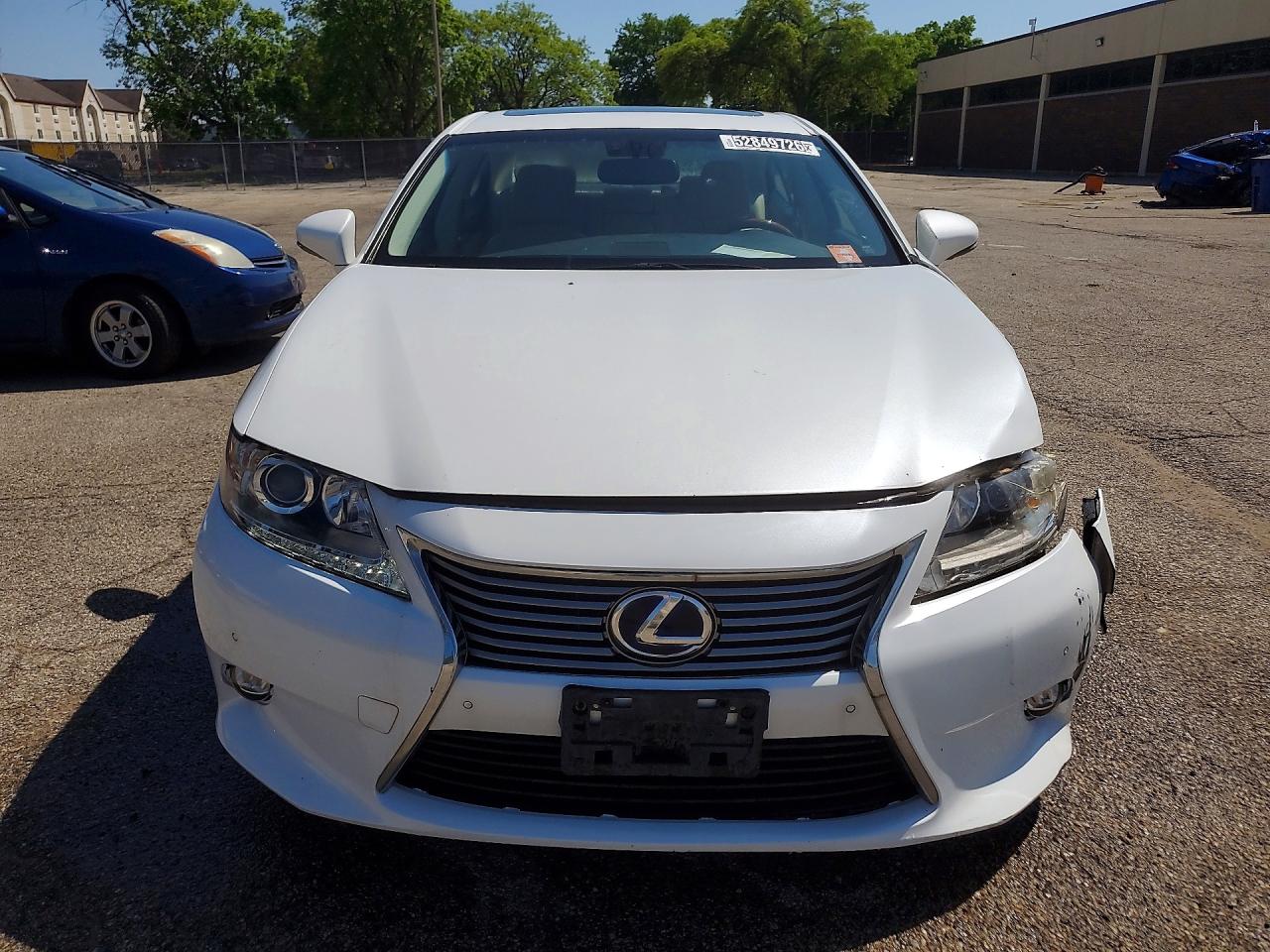 2014 Lexus Es 300h White vin: JTHBW1GG1E2058886