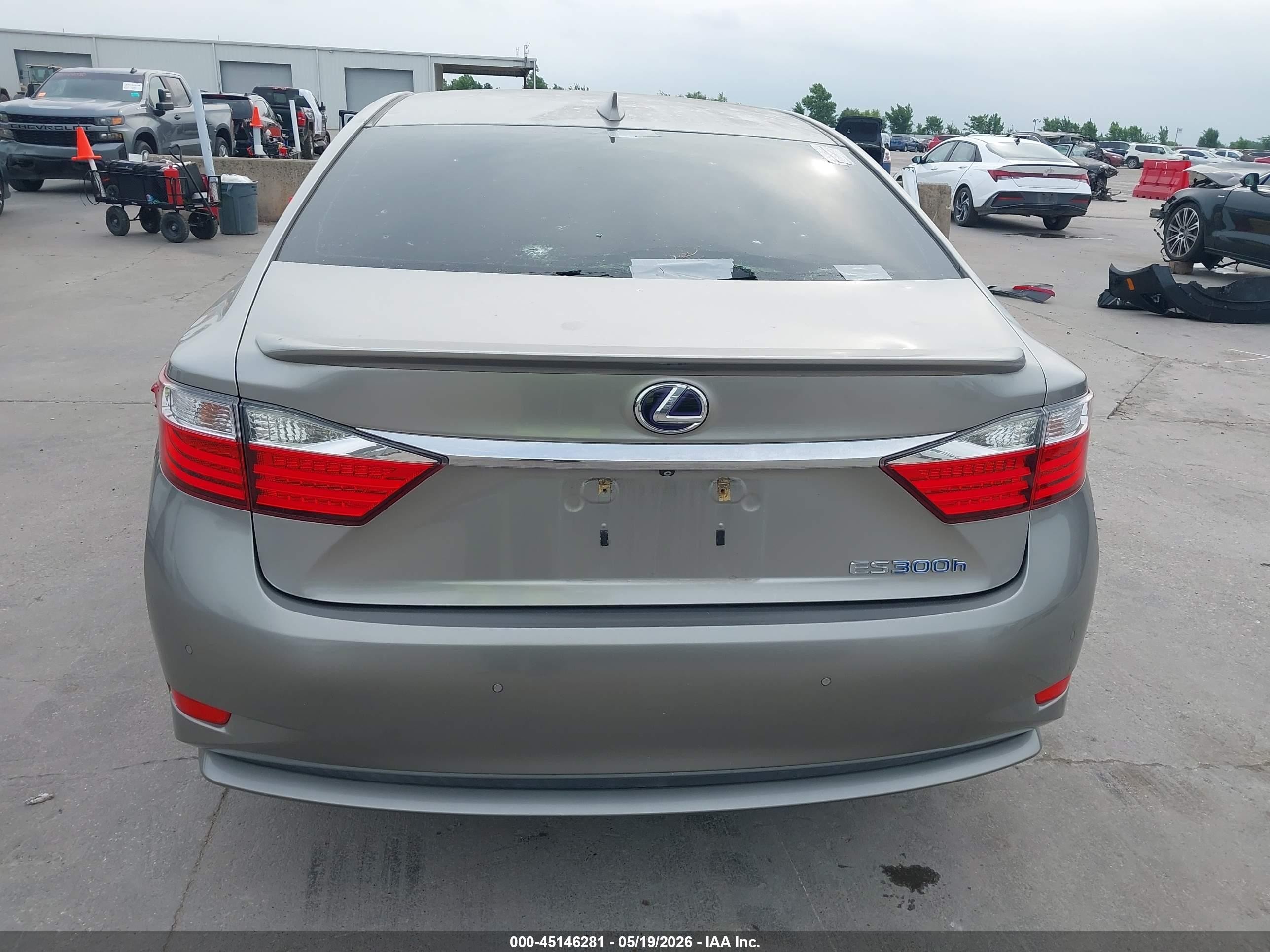 2015 Lexus Es 300h   Gray vin: JTHBW1GG1F2087693