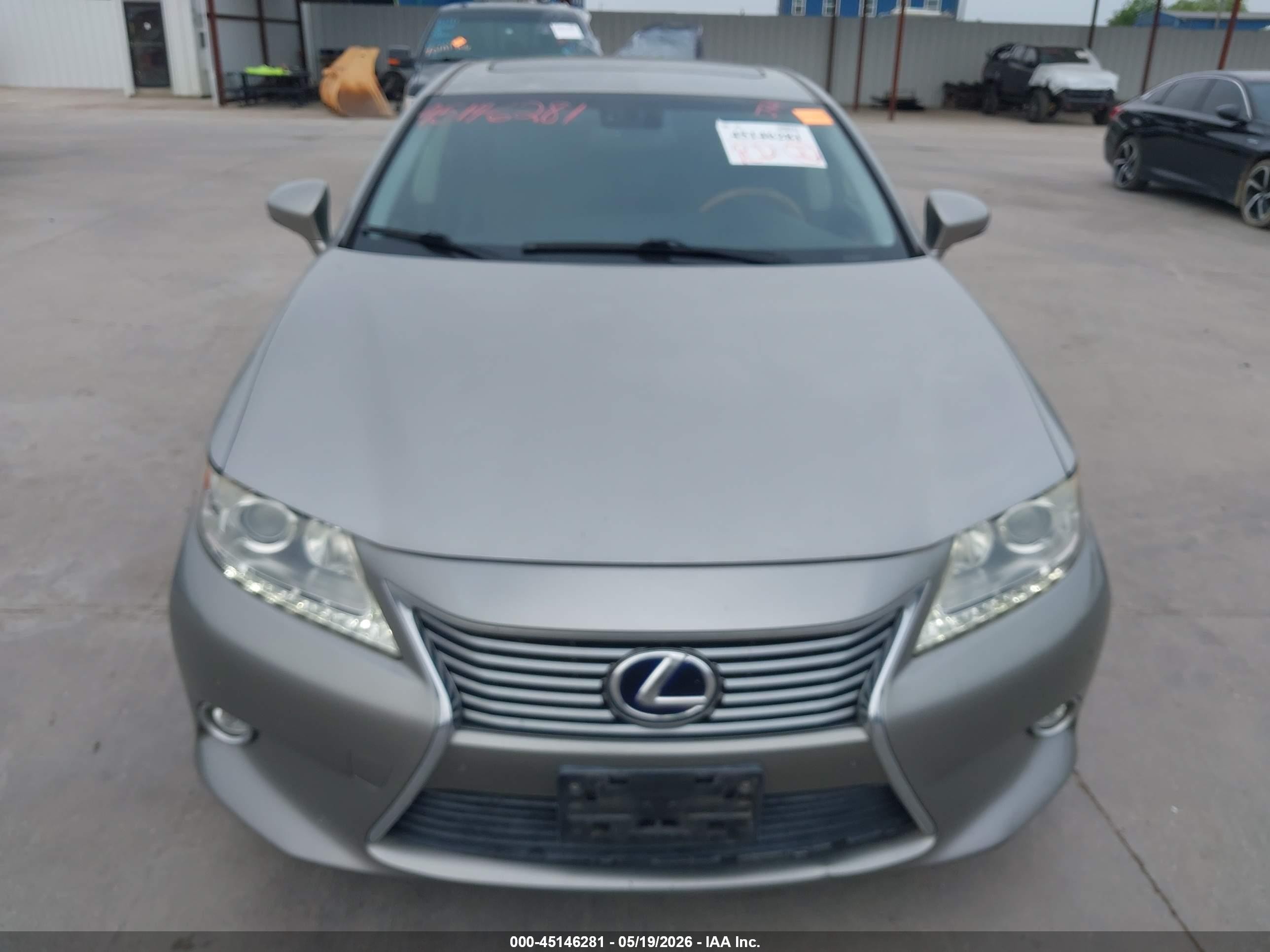 2015 Lexus Es 300h   Gray vin: JTHBW1GG1F2087693