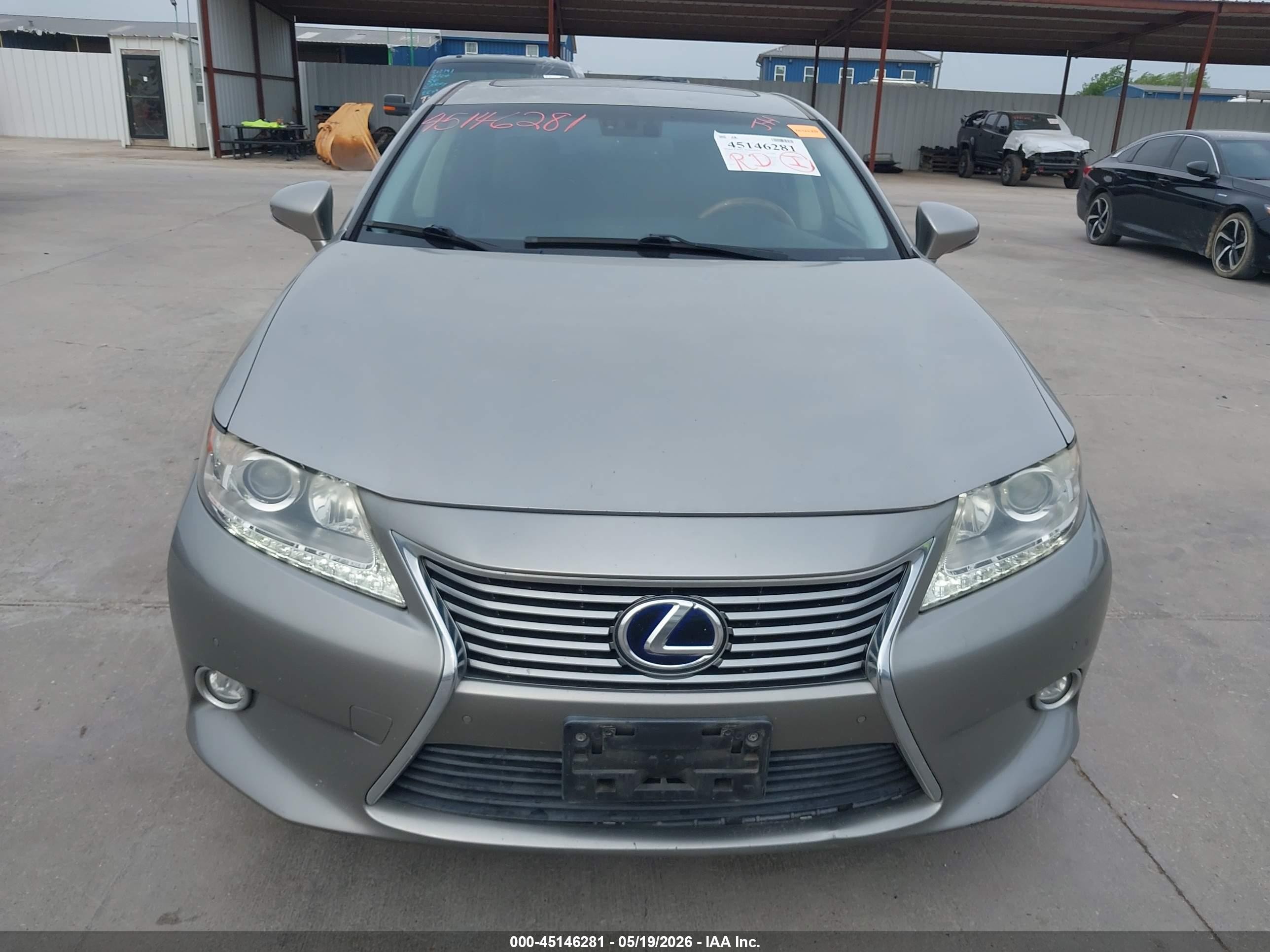 2015 Lexus Es 300h   Gray vin: JTHBW1GG1F2087693