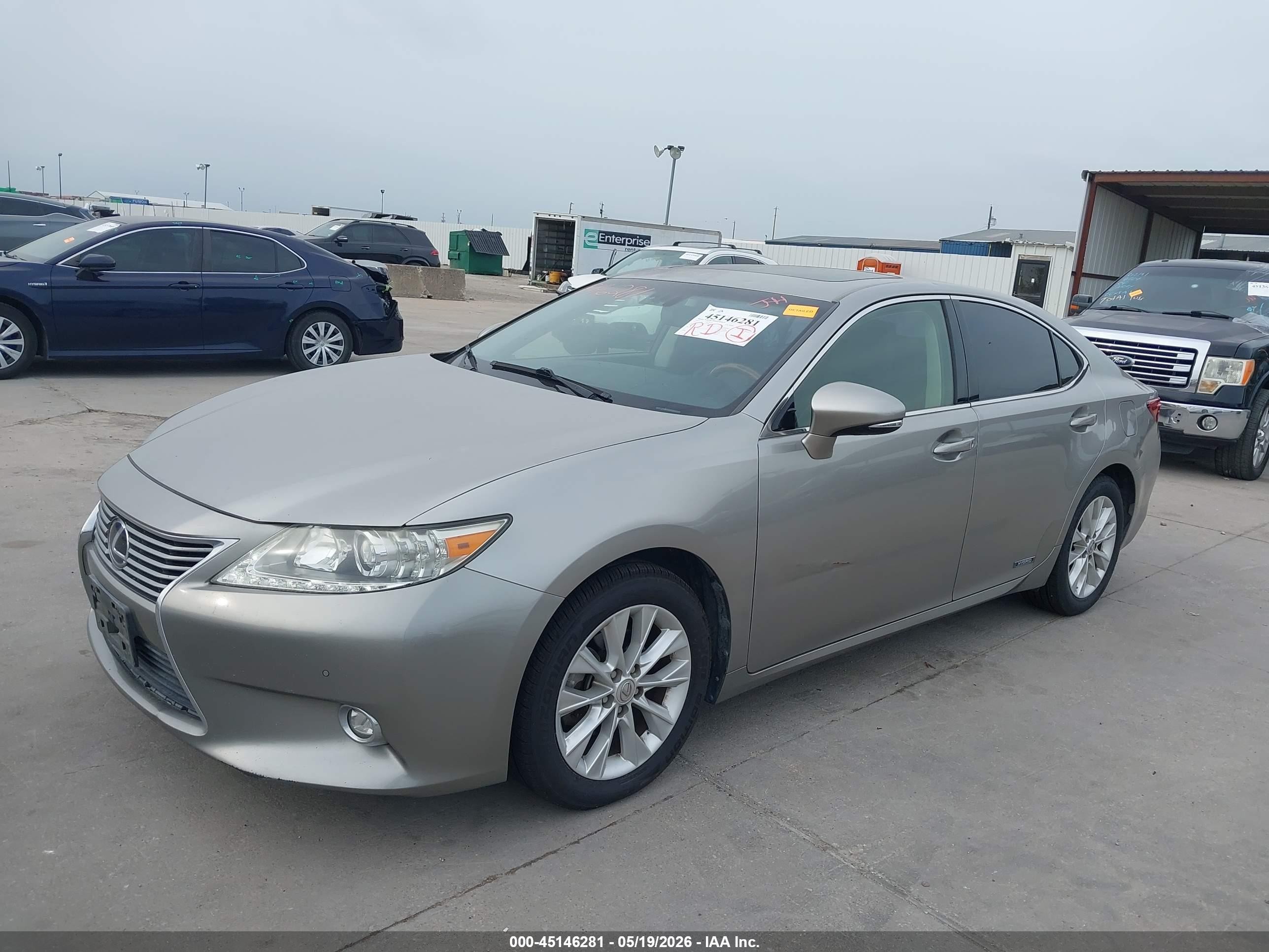 2015 Lexus Es 300h   Gray vin: JTHBW1GG1F2087693