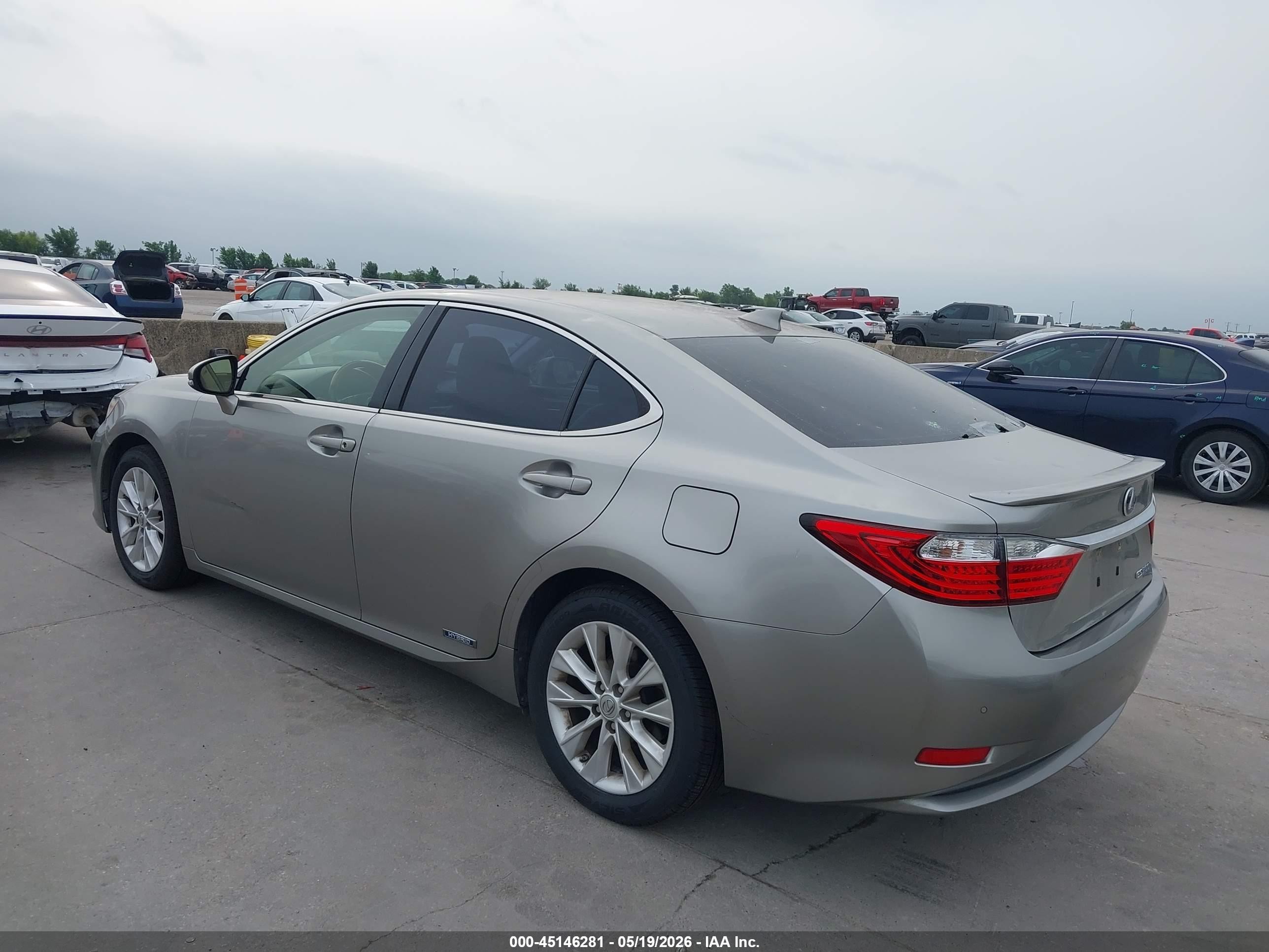 2015 Lexus Es 300h   Gray vin: JTHBW1GG1F2087693