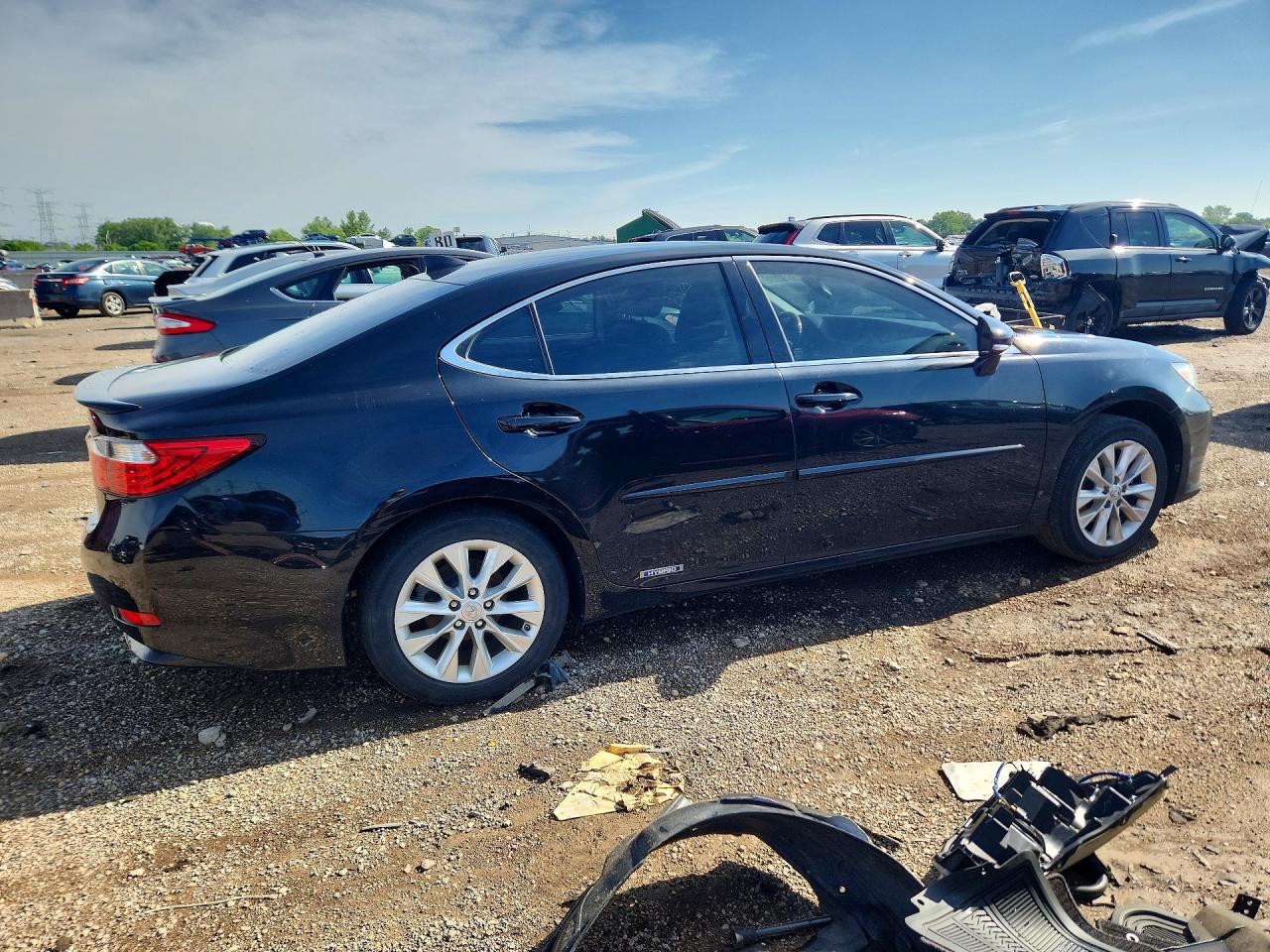 2015 Lexus Es 300h Black vin: JTHBW1GG1F2088102