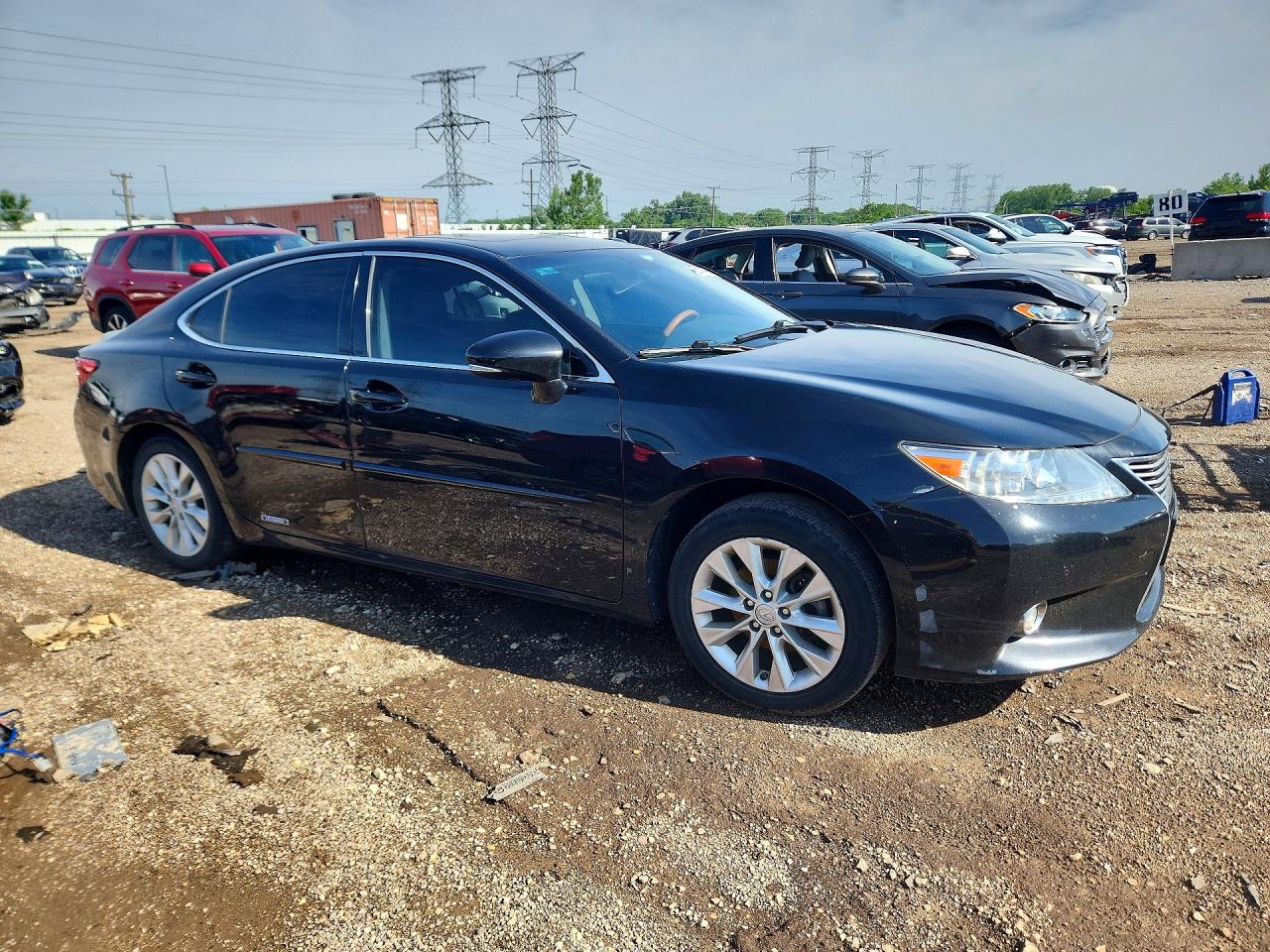 2015 Lexus Es 300h Black vin: JTHBW1GG1F2088102