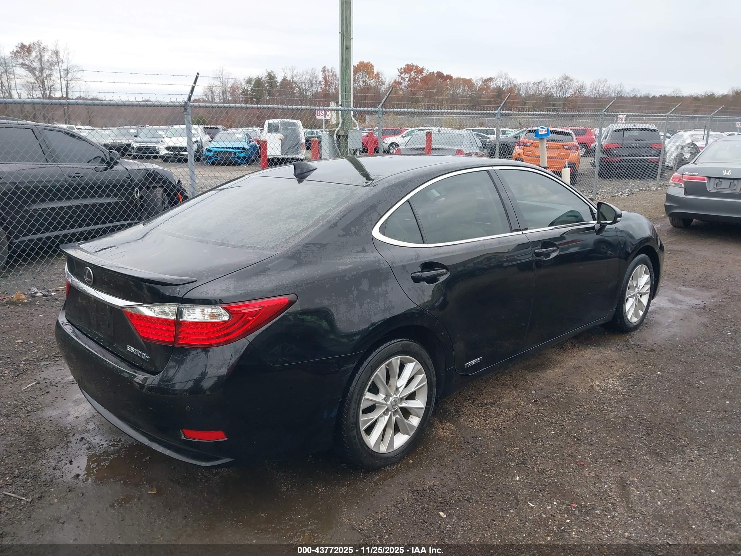 2015 Lexus Es 300h   Black vin: JTHBW1GG1F2090996