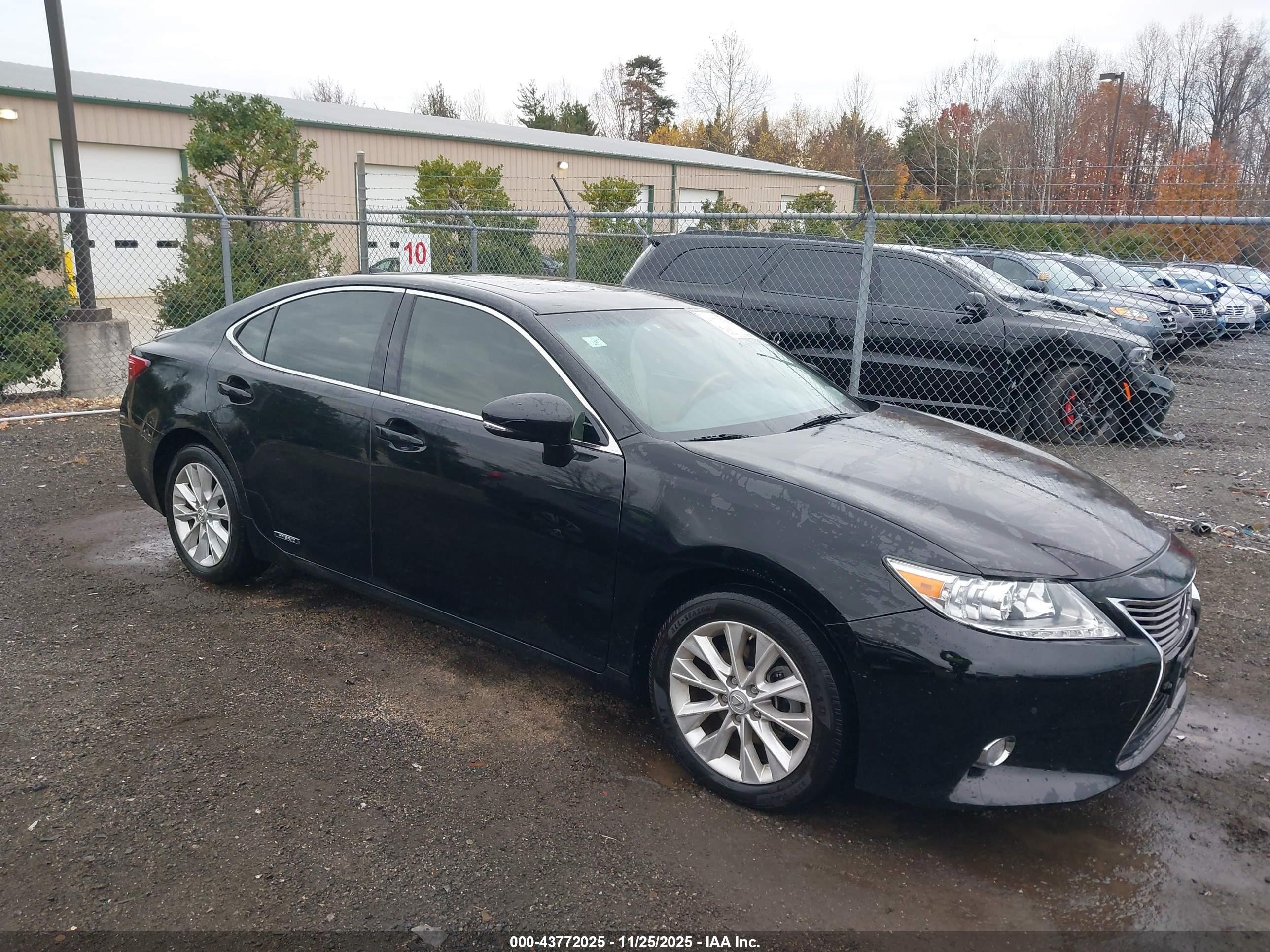 2015 Lexus Es 300h   Black vin: JTHBW1GG1F2090996