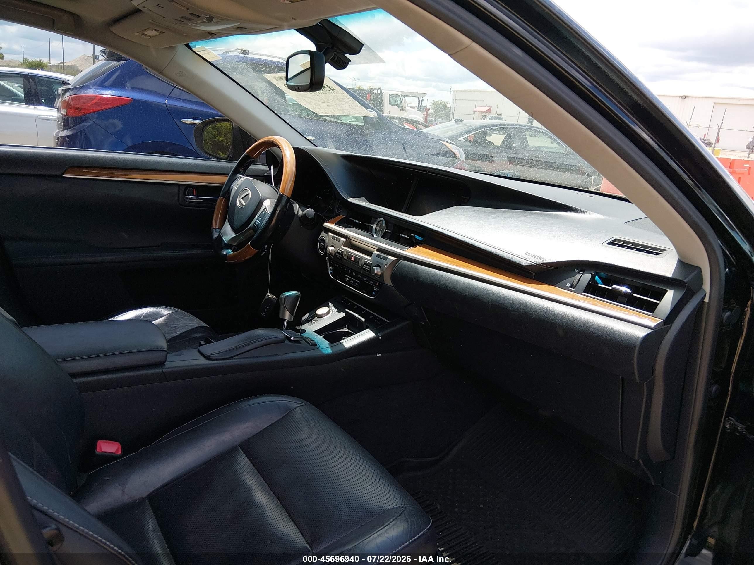 2015 Lexus Es 300h   Black vin: JTHBW1GG1F2098144