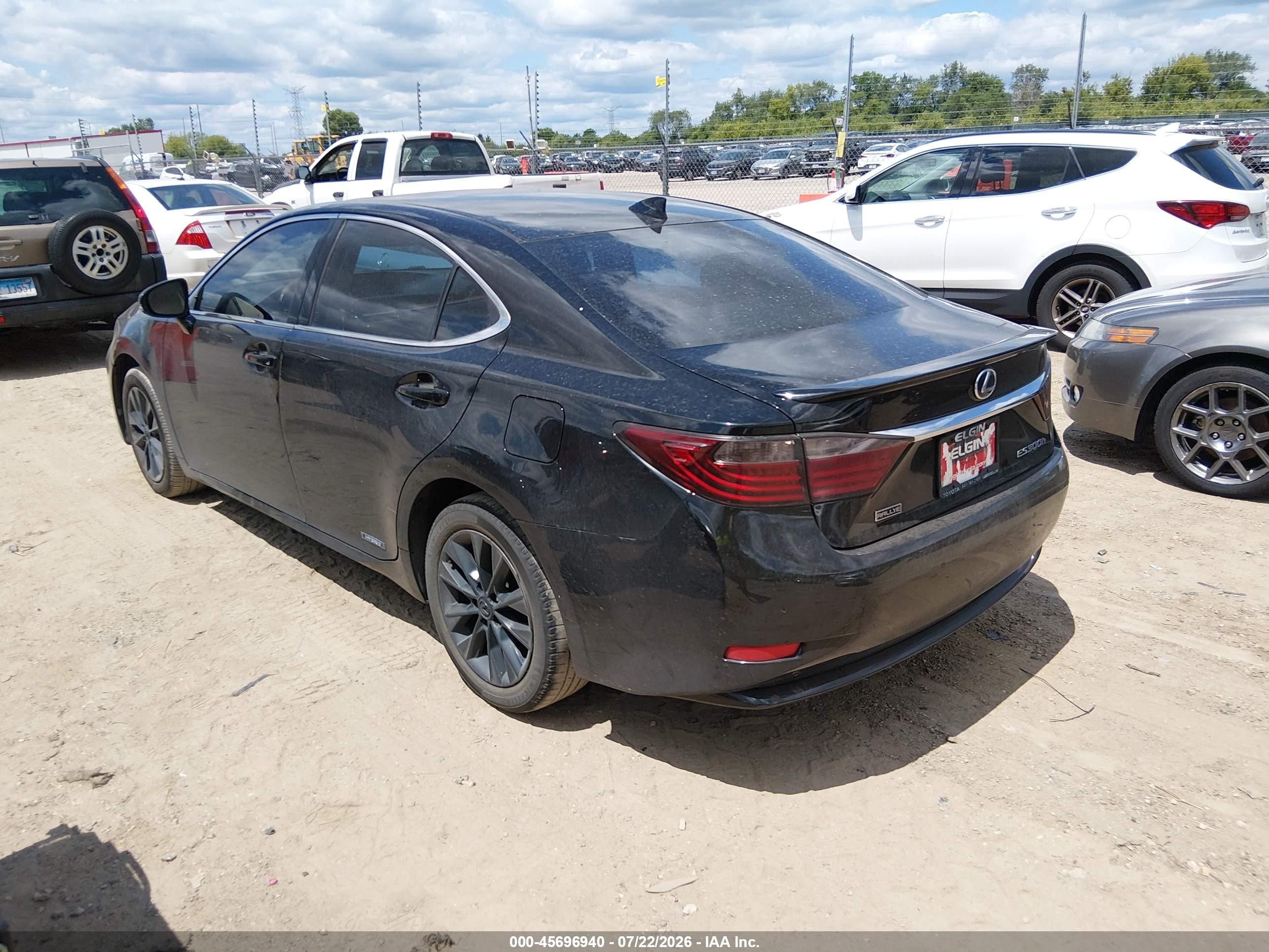 2015 Lexus Es 300h   Black vin: JTHBW1GG1F2098144
