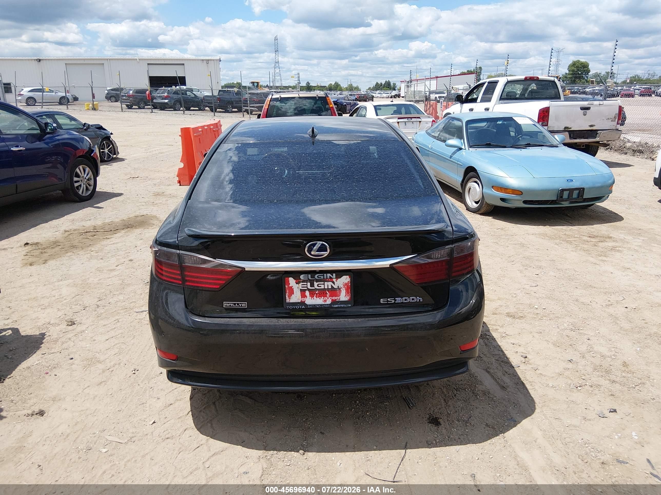 2015 Lexus Es 300h   Black vin: JTHBW1GG1F2098144
