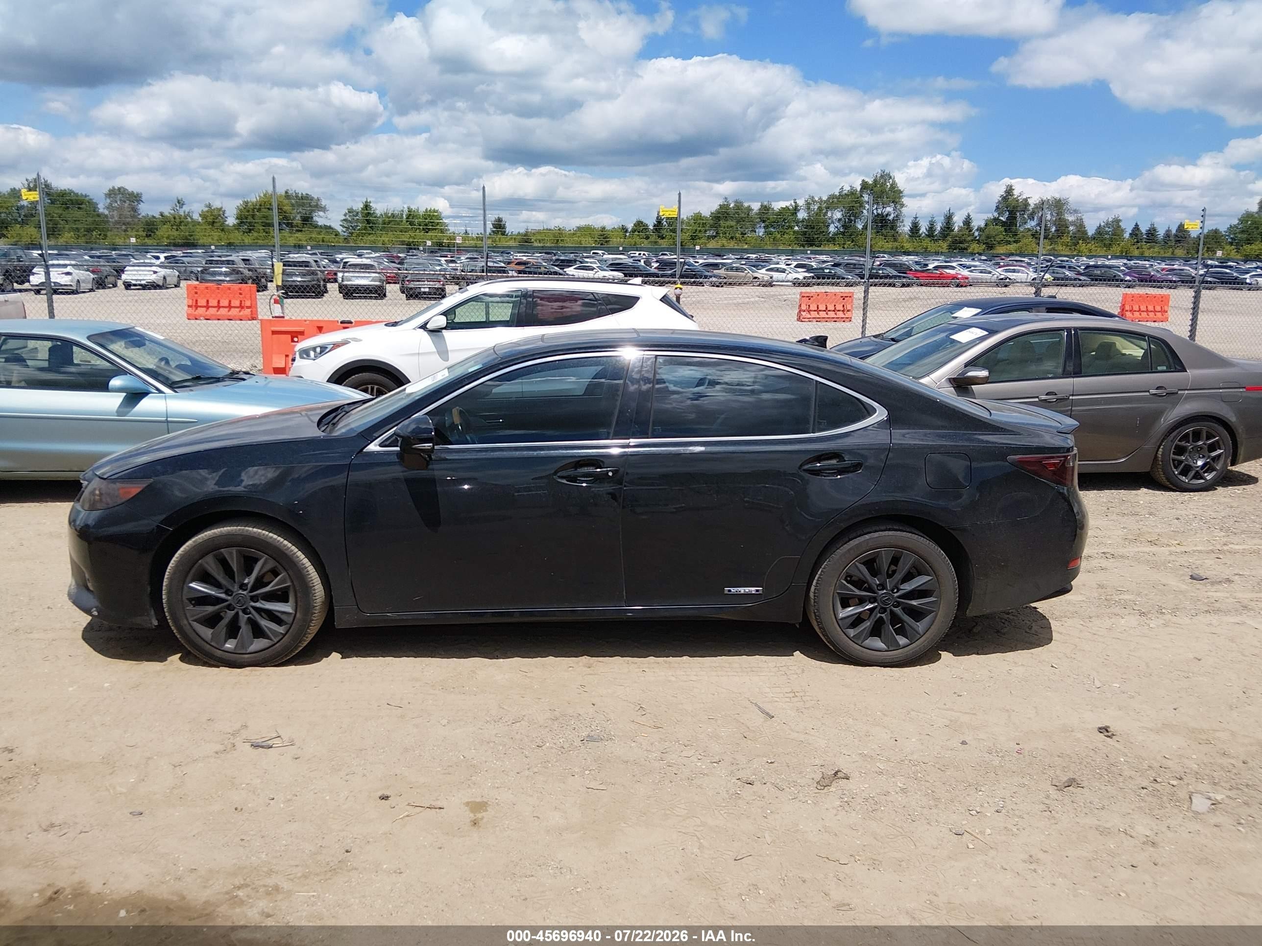 2015 Lexus Es 300h   Black vin: JTHBW1GG1F2098144