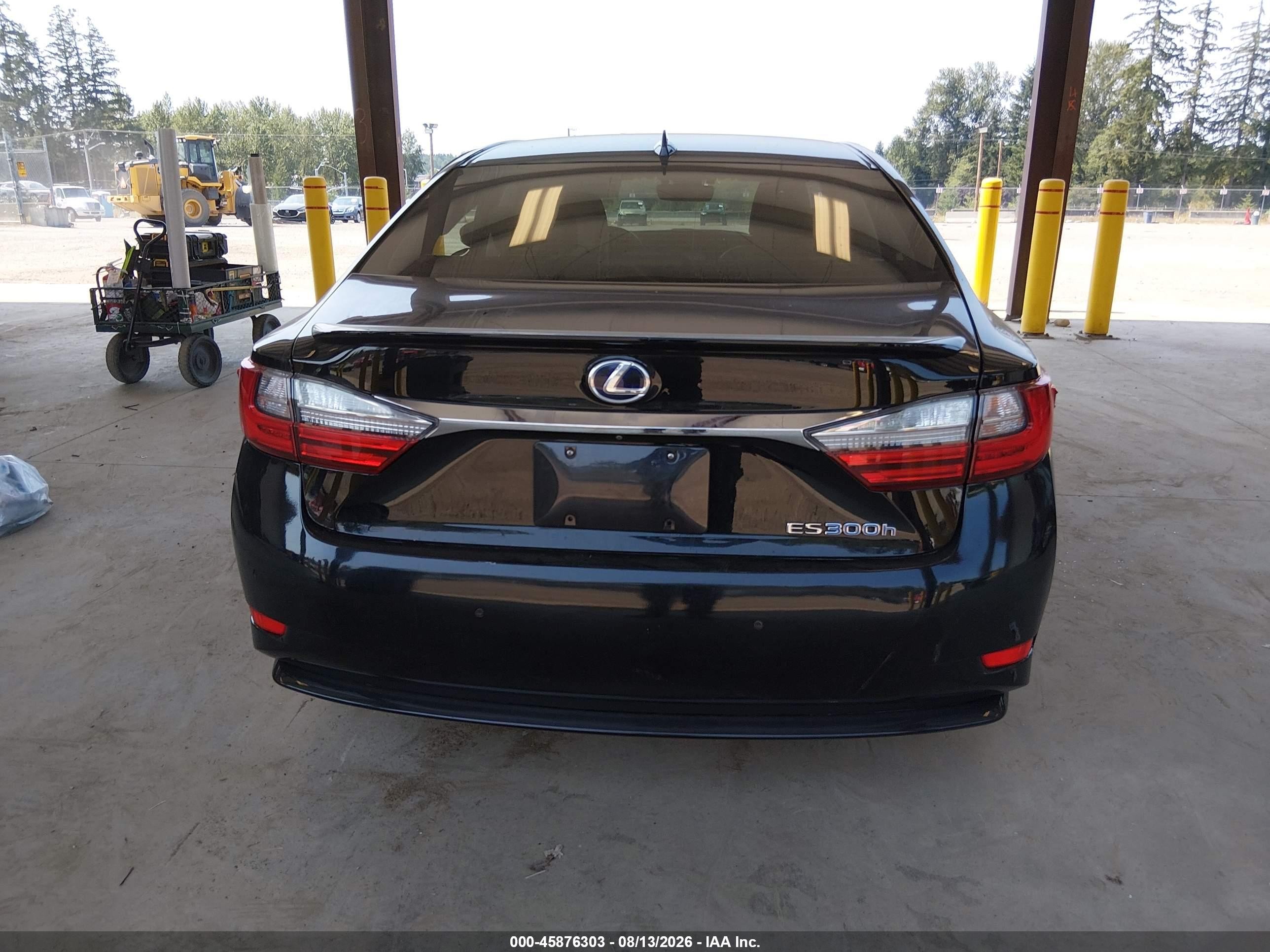 2017 Lexus Es 300h   Black vin: JTHBW1GG1H2145045