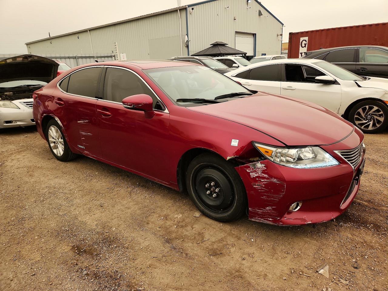 2013 Lexus Es 300h Красный vin: JTHBW1GG2D2002681