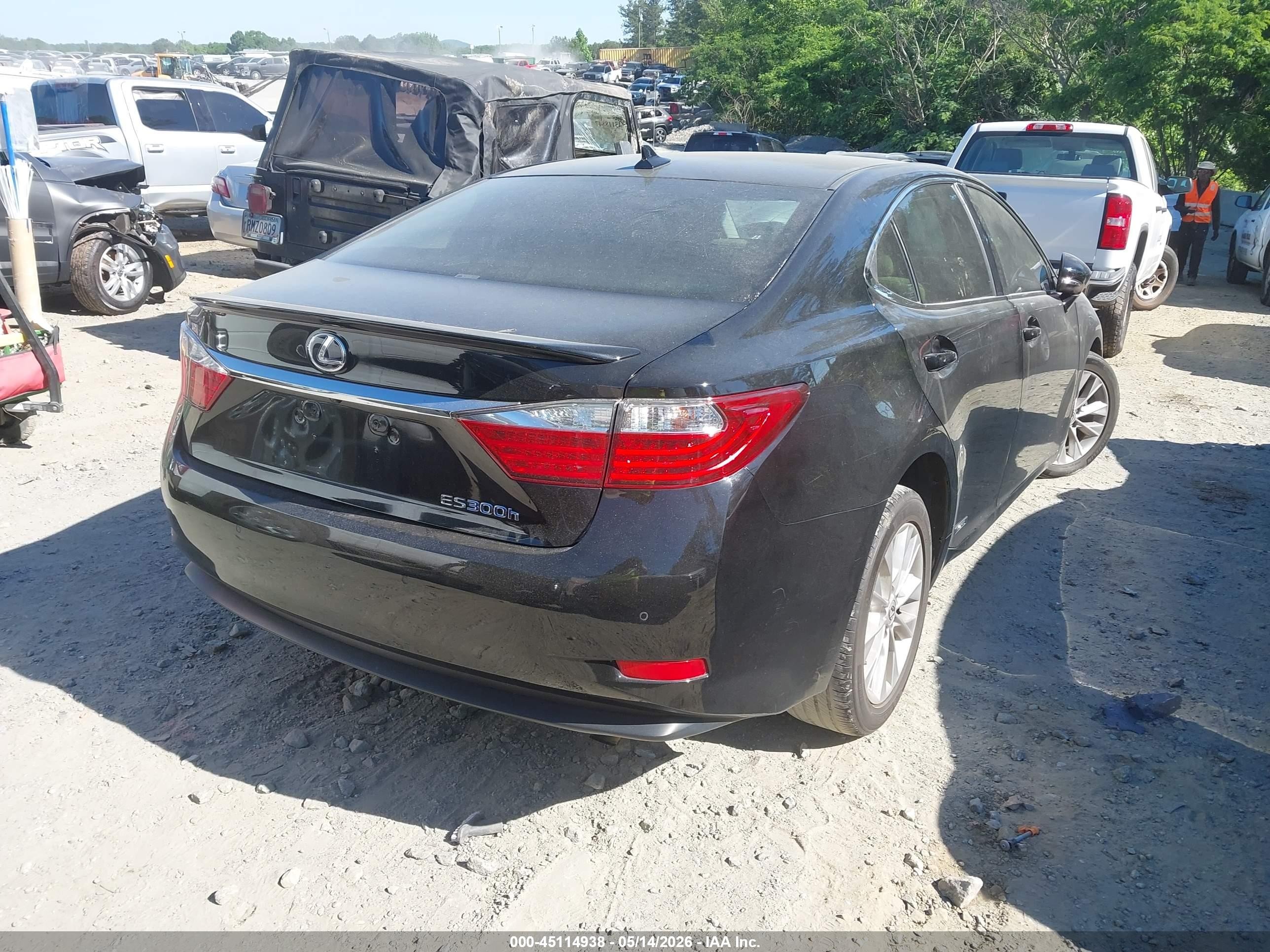 2013 Lexus Es 300h Black vin: JTHBW1GG2D2007587
