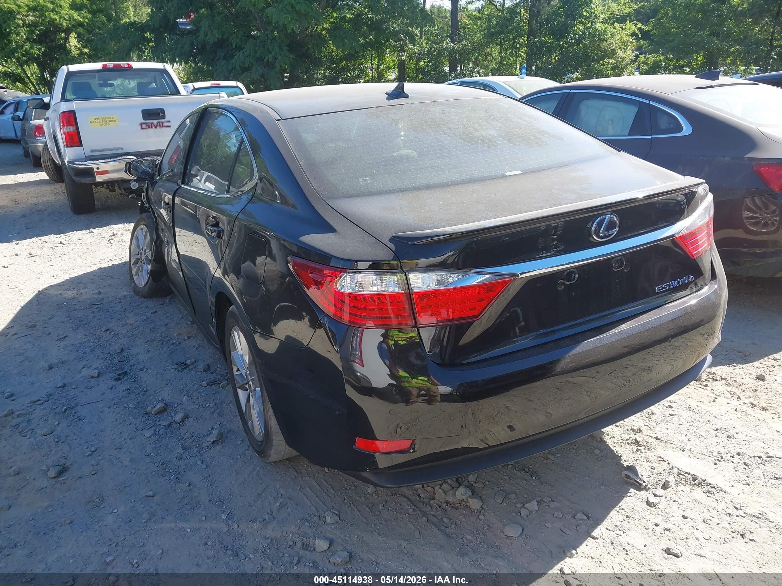 2013 Lexus Es 300h Black vin: JTHBW1GG2D2007587