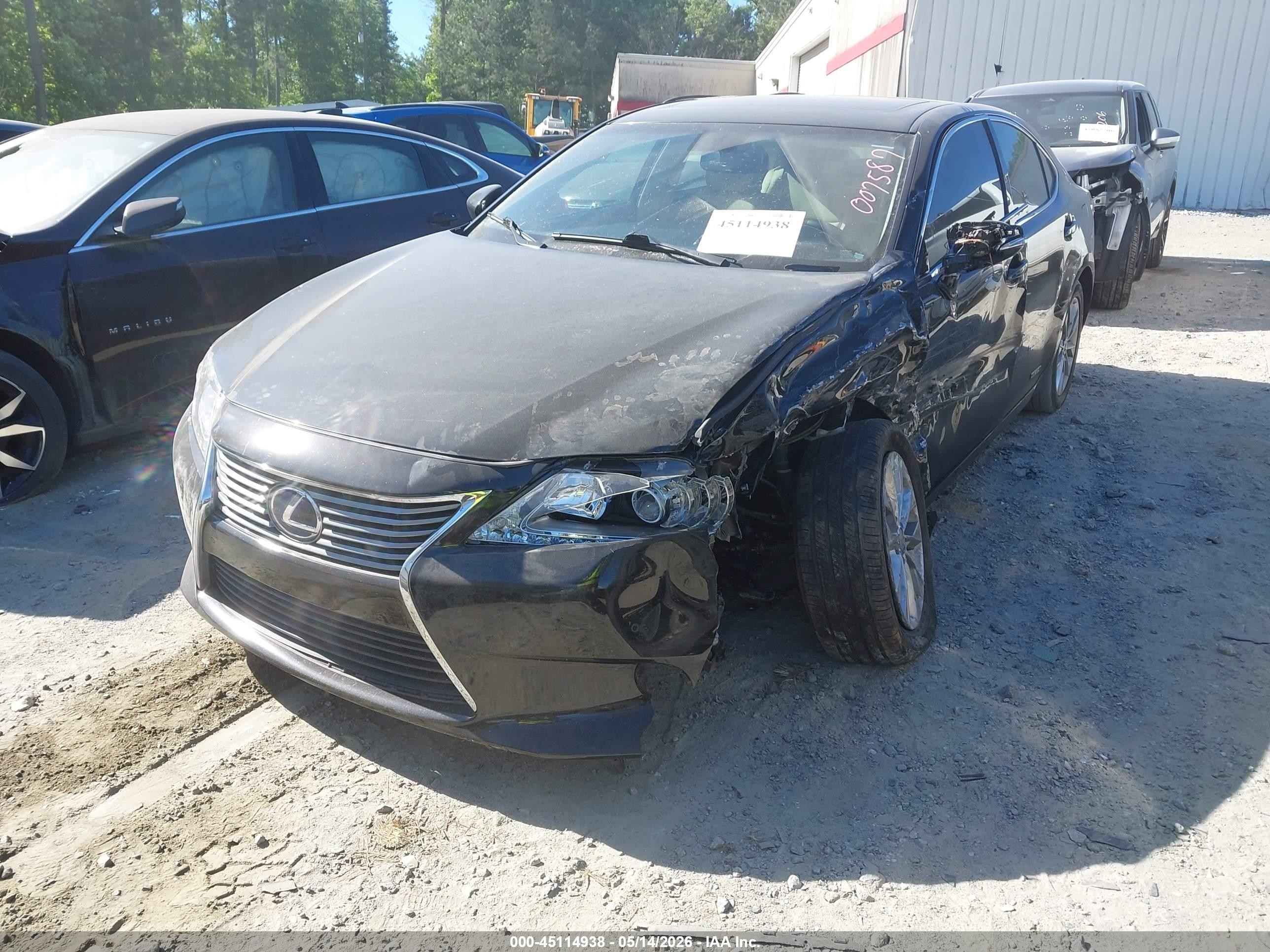 2013 Lexus Es 300h Black vin: JTHBW1GG2D2007587