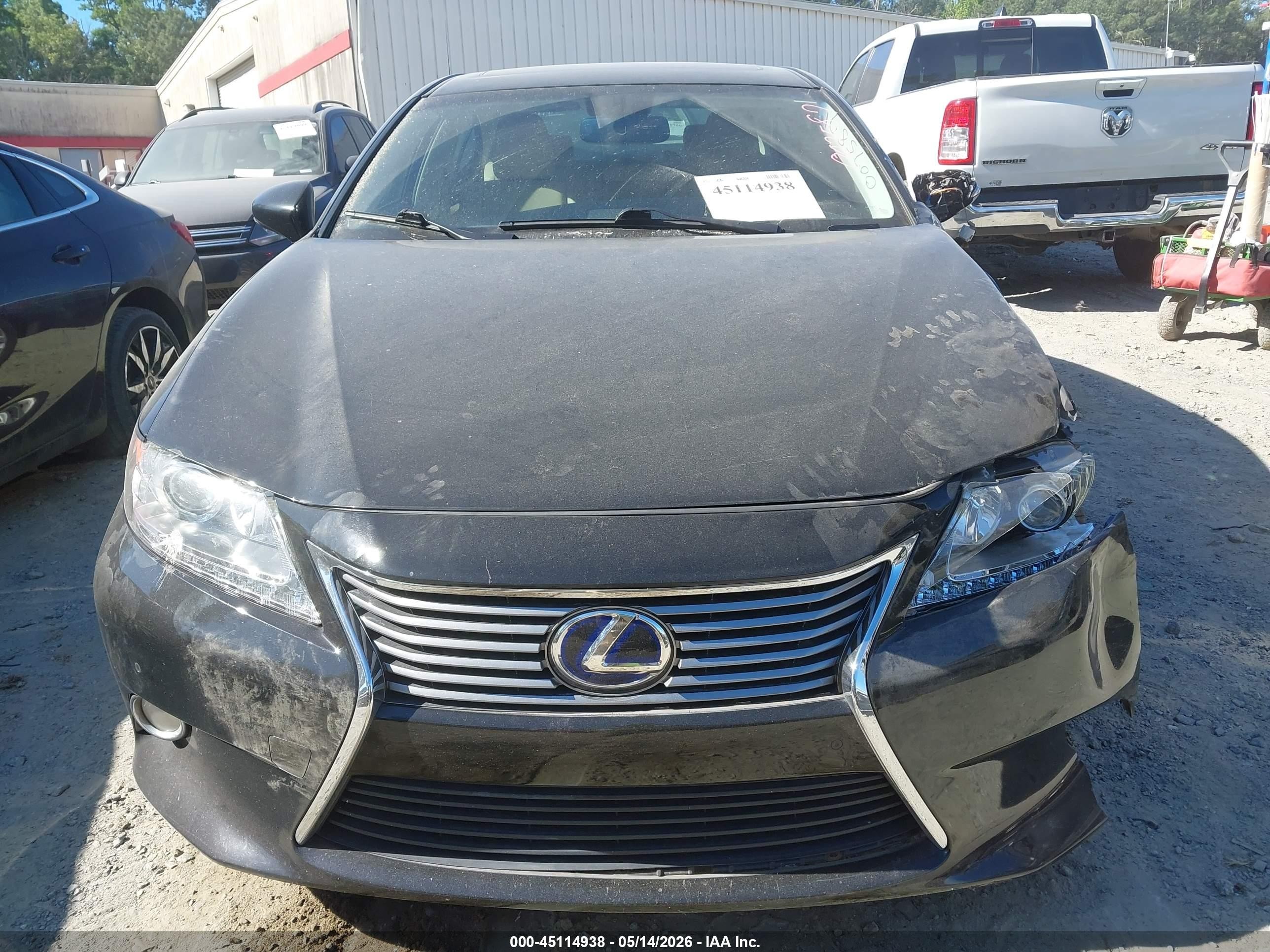 2013 Lexus Es 300h Black vin: JTHBW1GG2D2007587